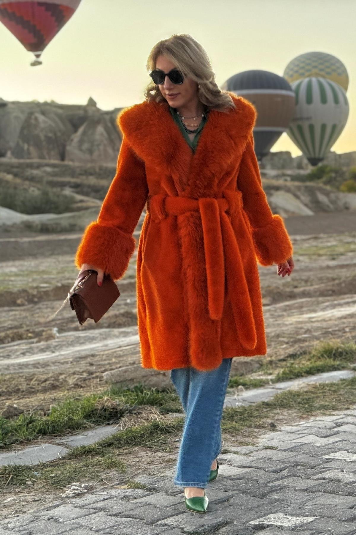 İthal Orange Kürk