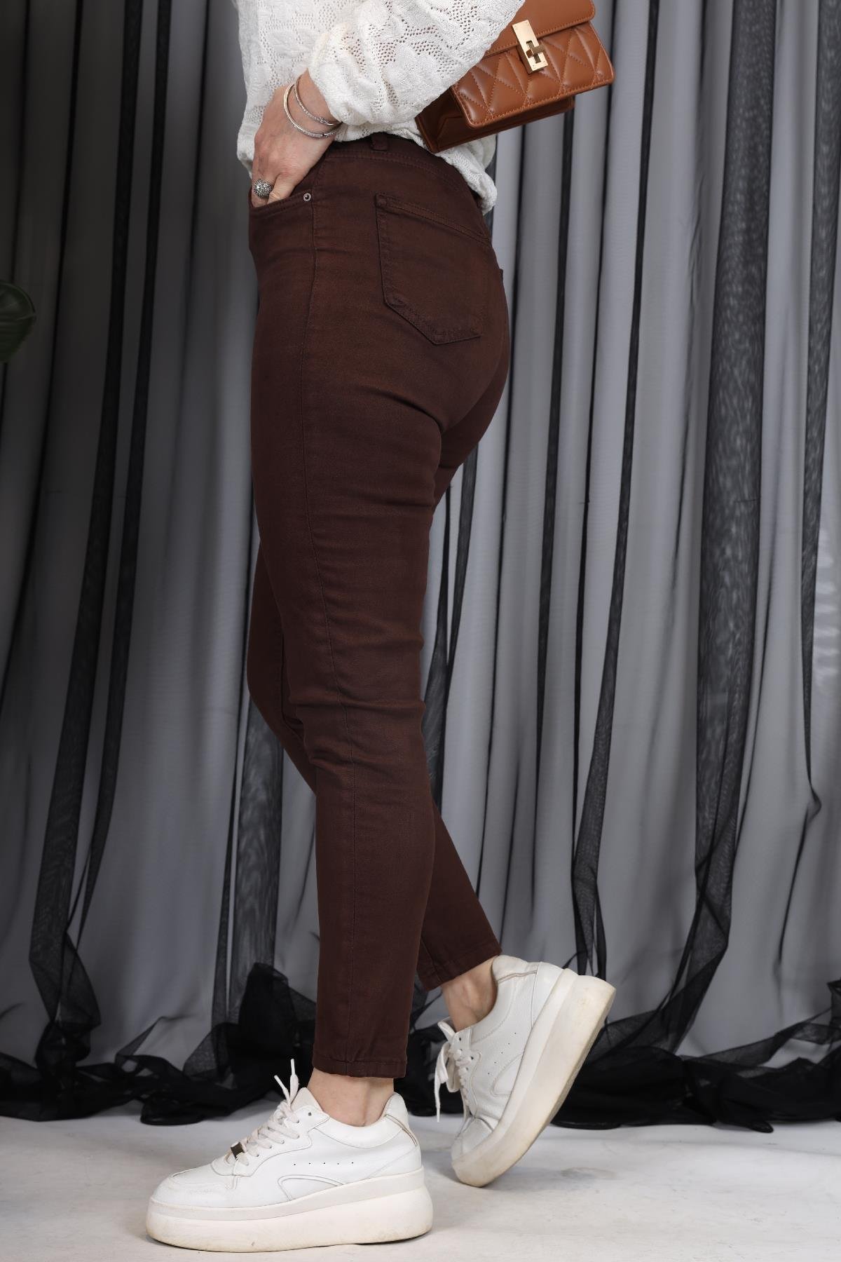 Kahve Skinny Jean
