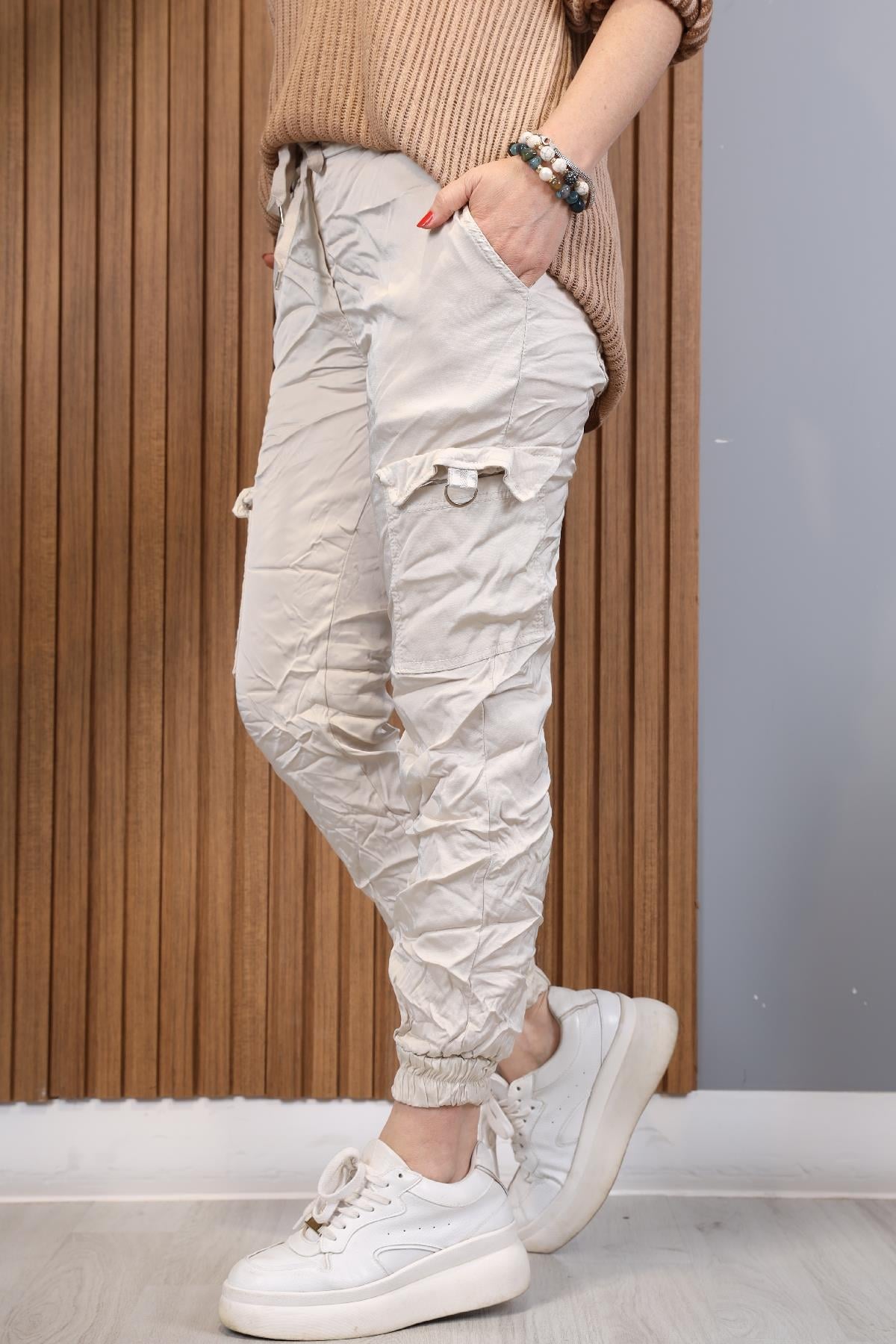 Kargo Model İthal Bej Pantolon