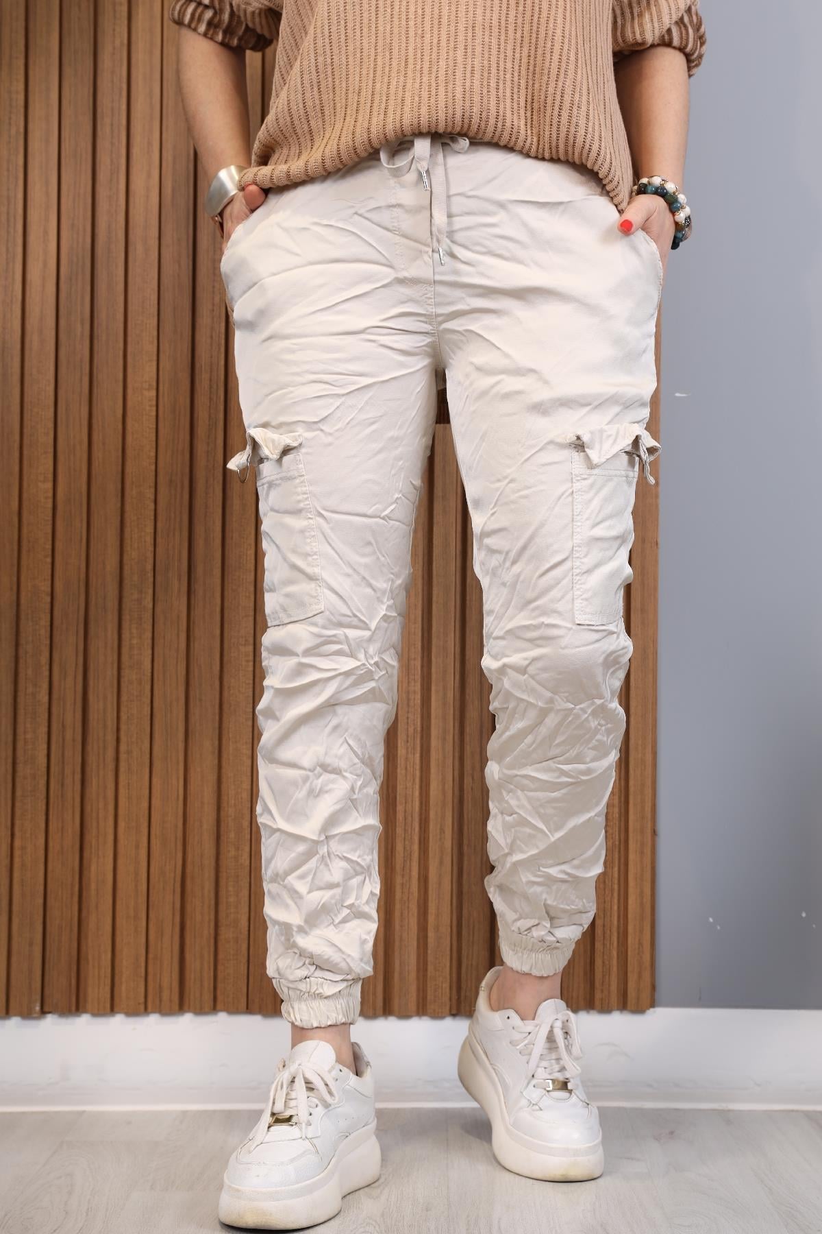 Kargo Model İthal Bej Pantolon