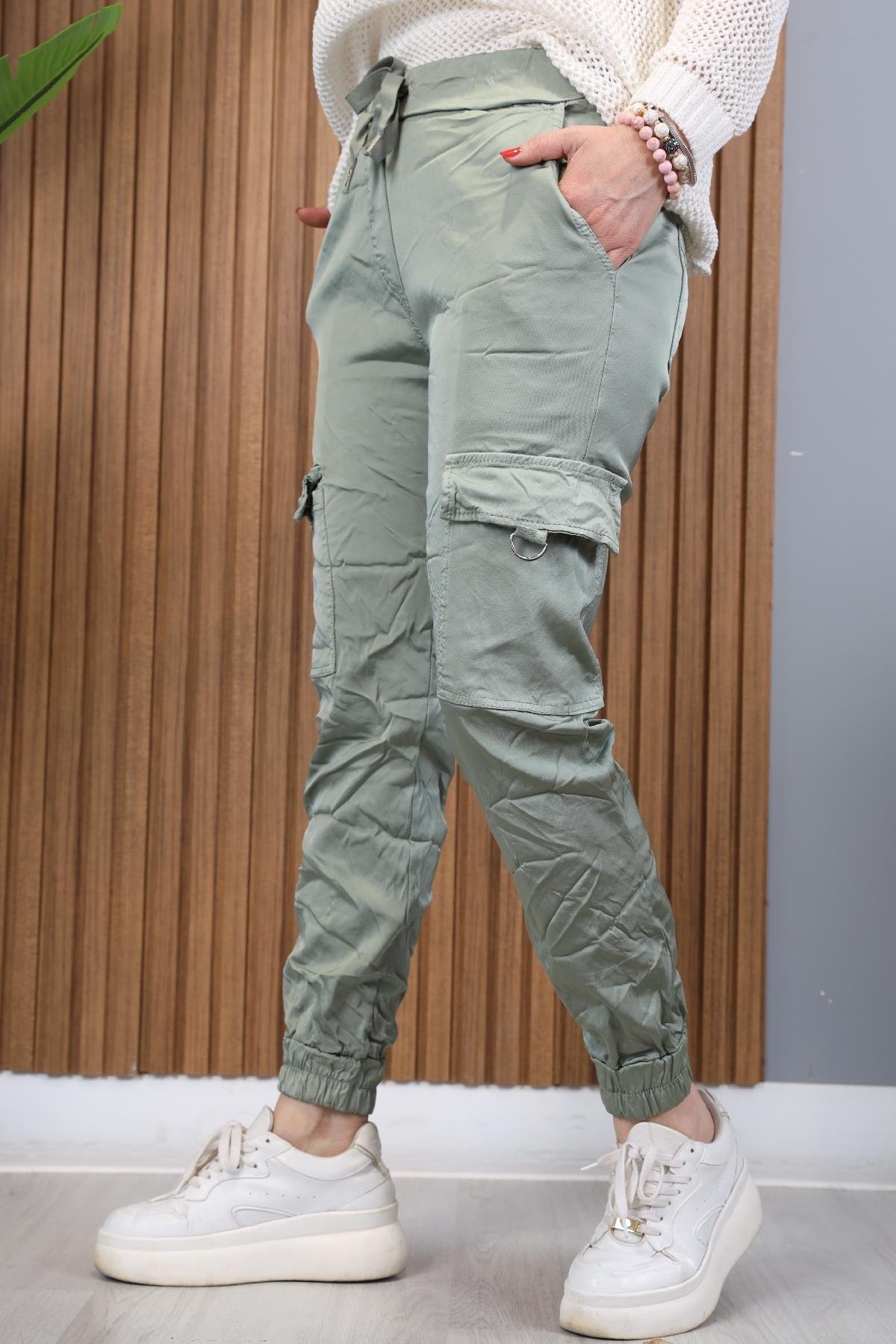 Kargo Model İthal Haki Pantolon