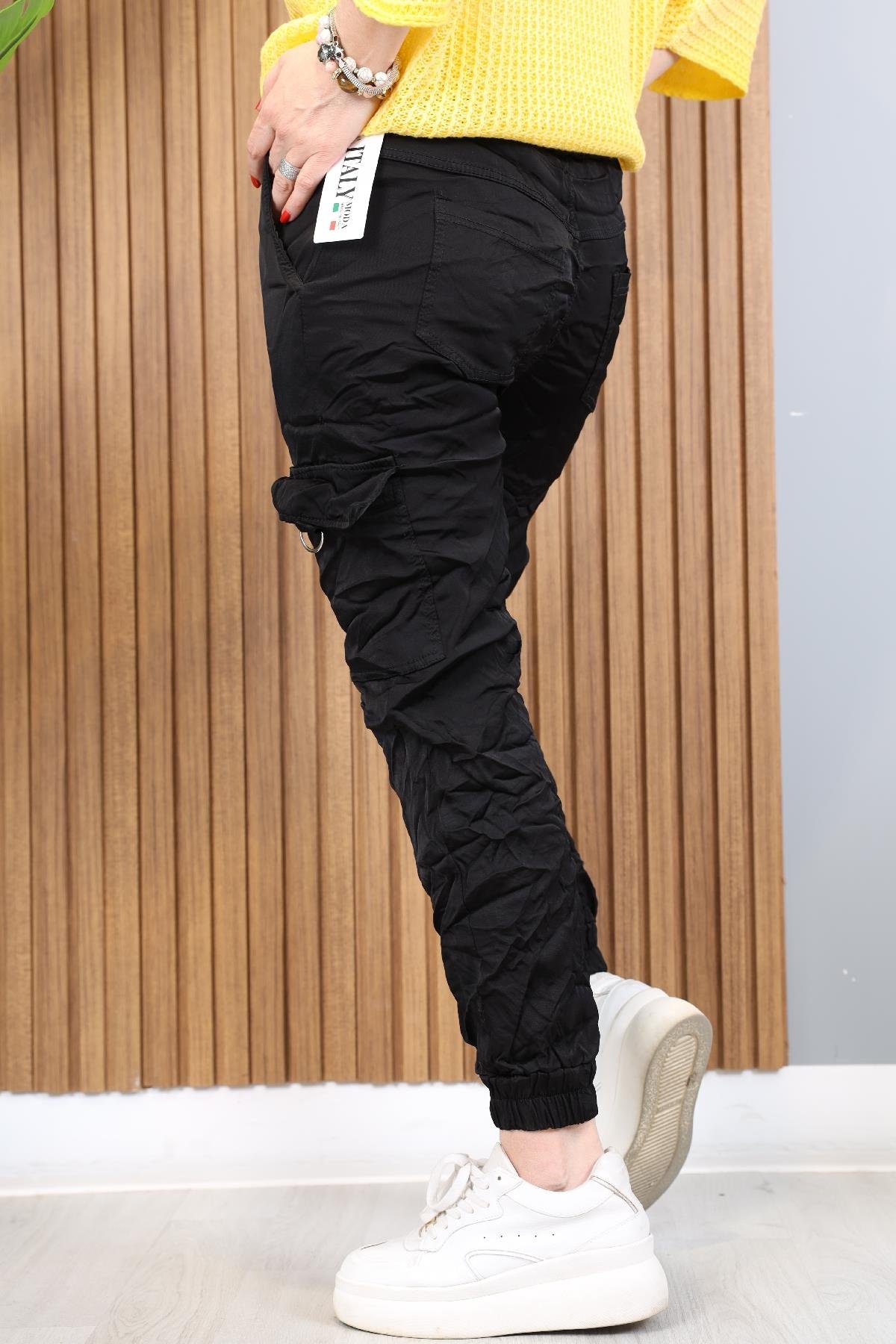Kargo Model İthal Siyah Pantolon