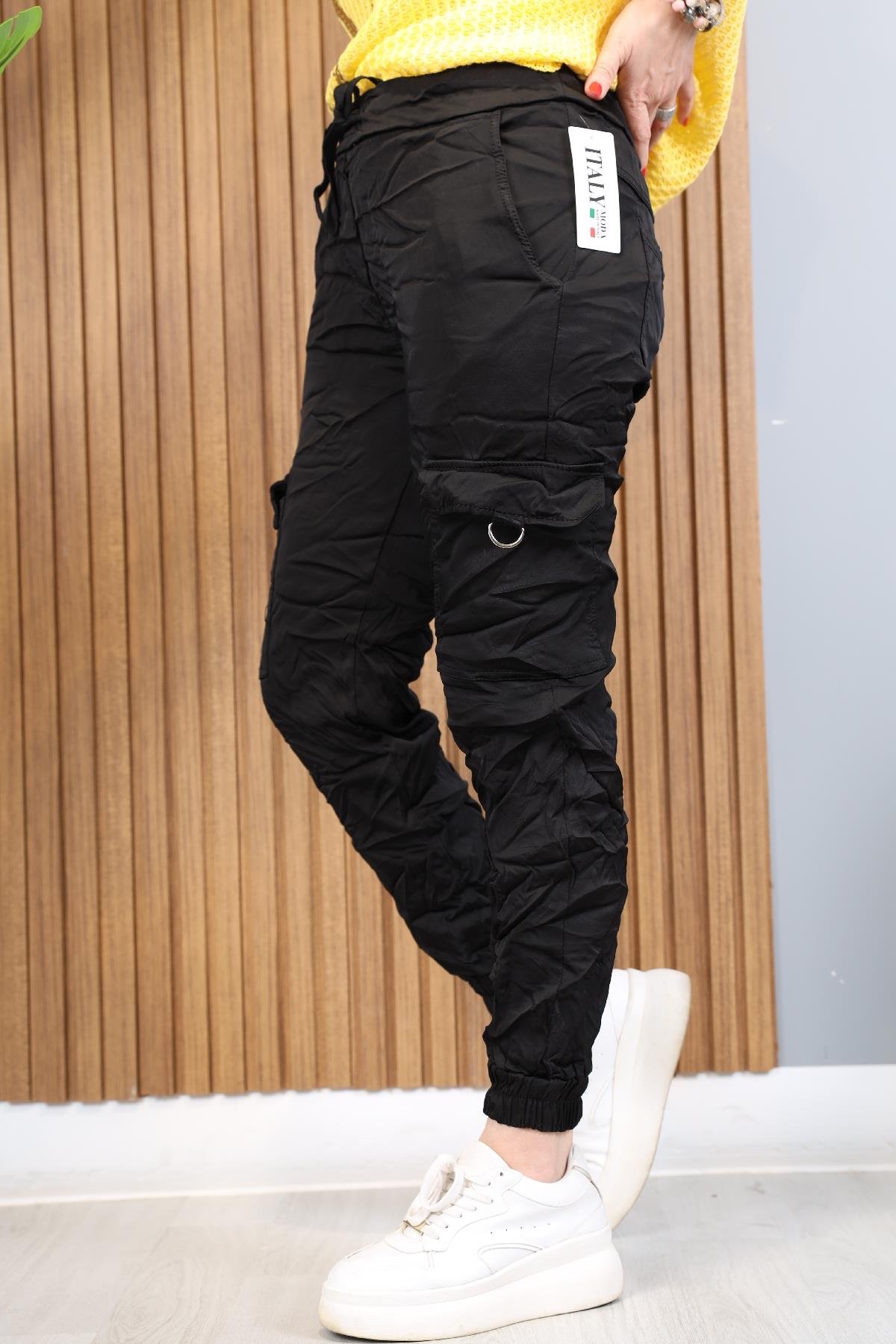 Kargo Model İthal Siyah Pantolon
