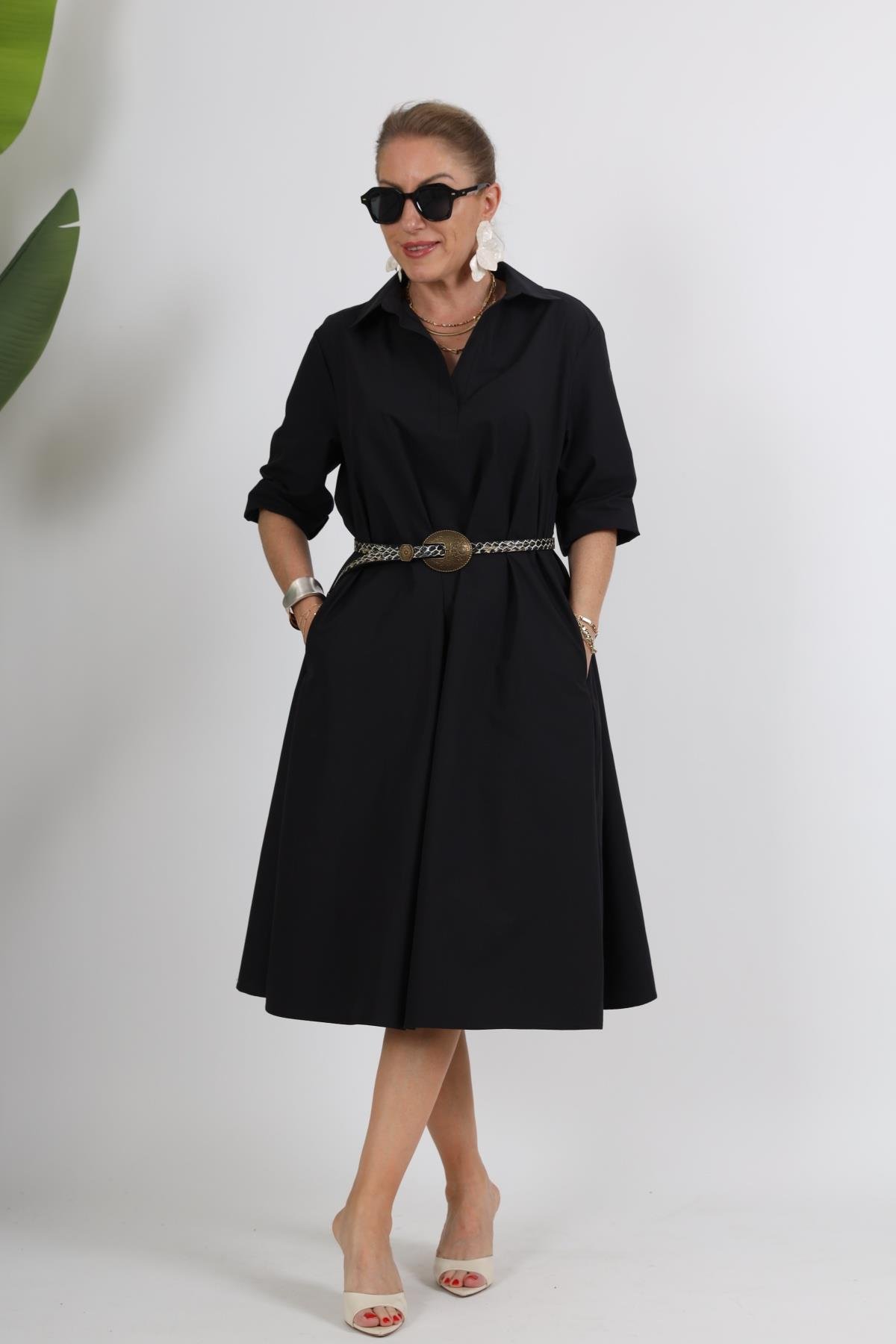 Koton Oversize Siyah Elbise