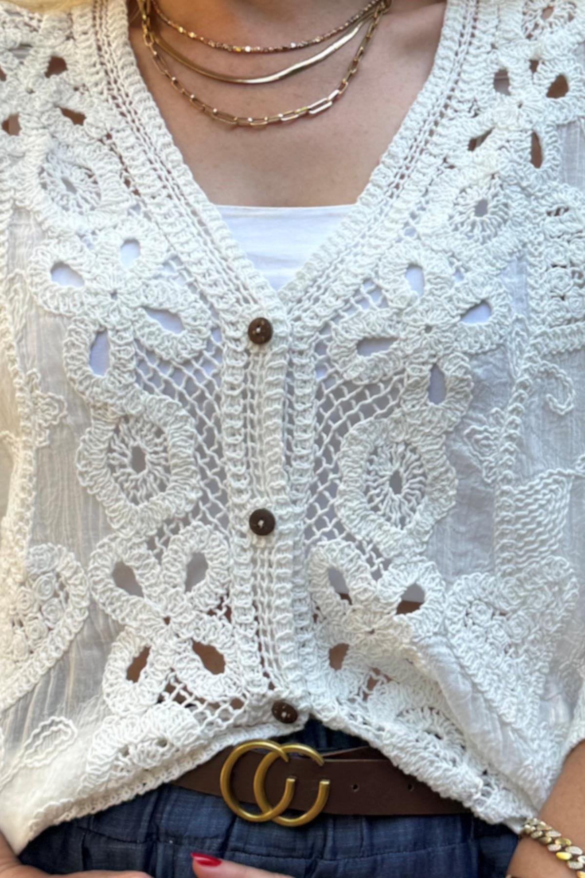 Mekik İş Oversize Bolero