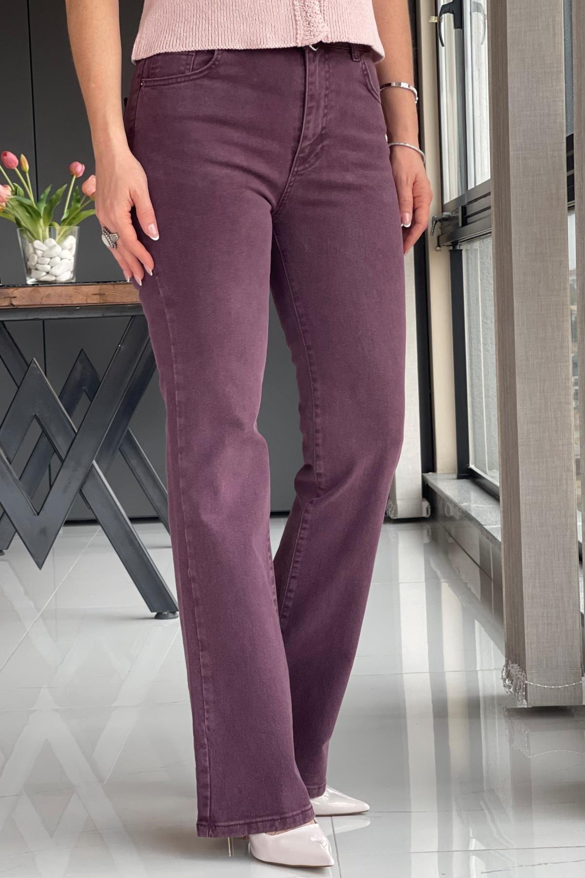 Mürdüm Boru Paça Jean