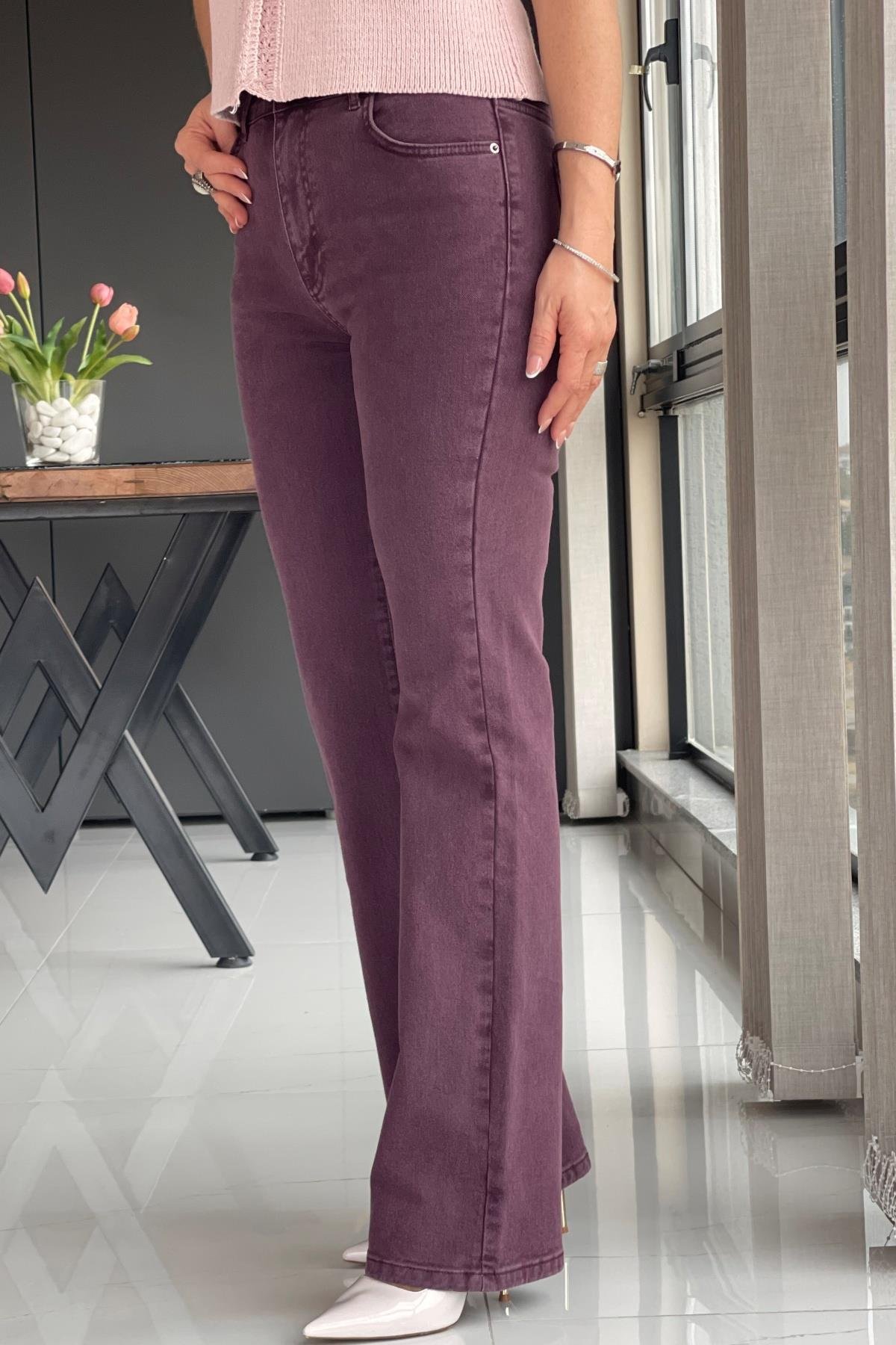 Mürdüm Boru Paça Jean