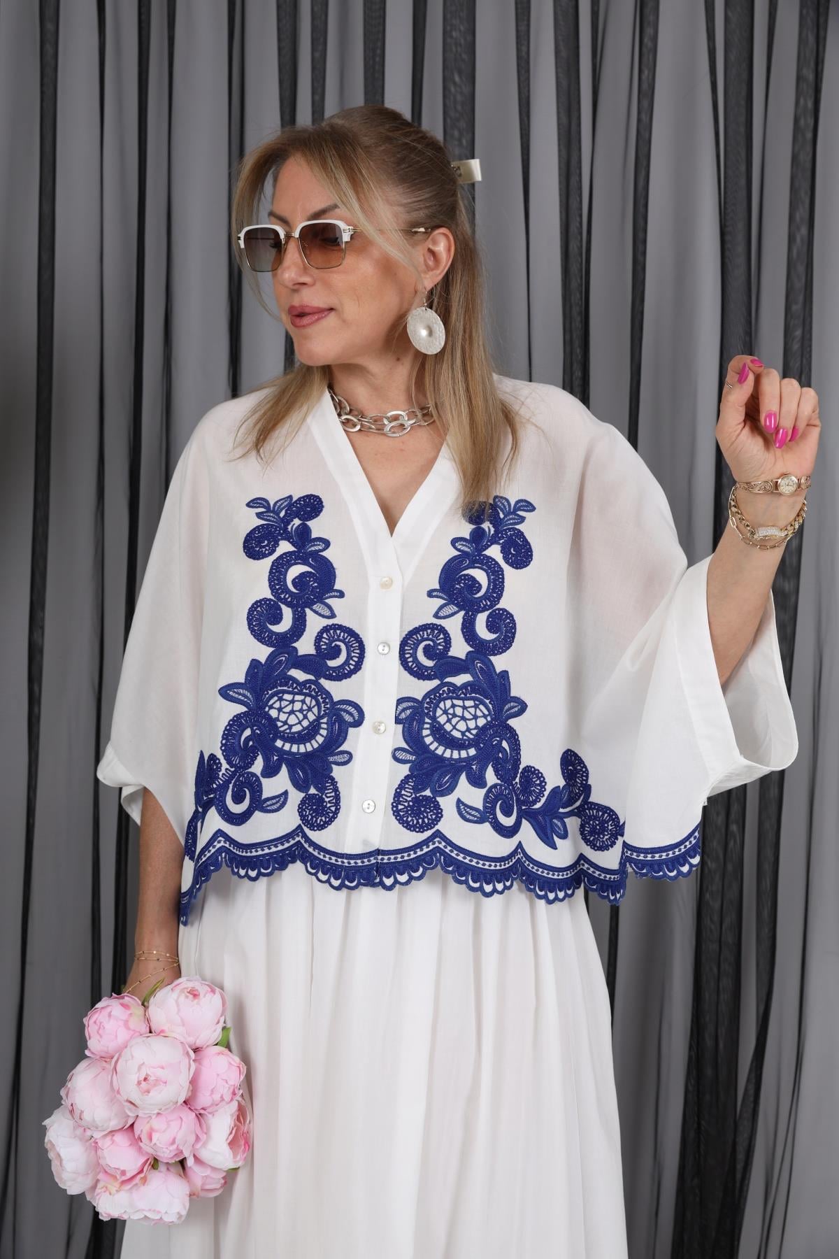 Nakış Detay Oversize Takım