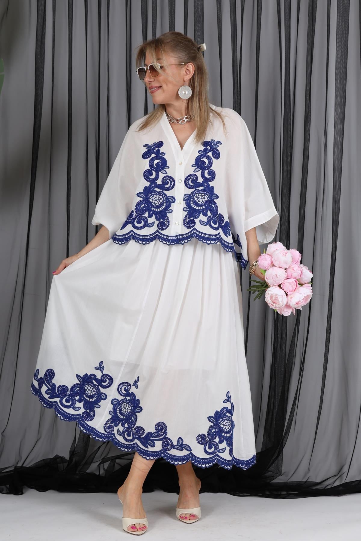 Nakış Detay Oversize Takım