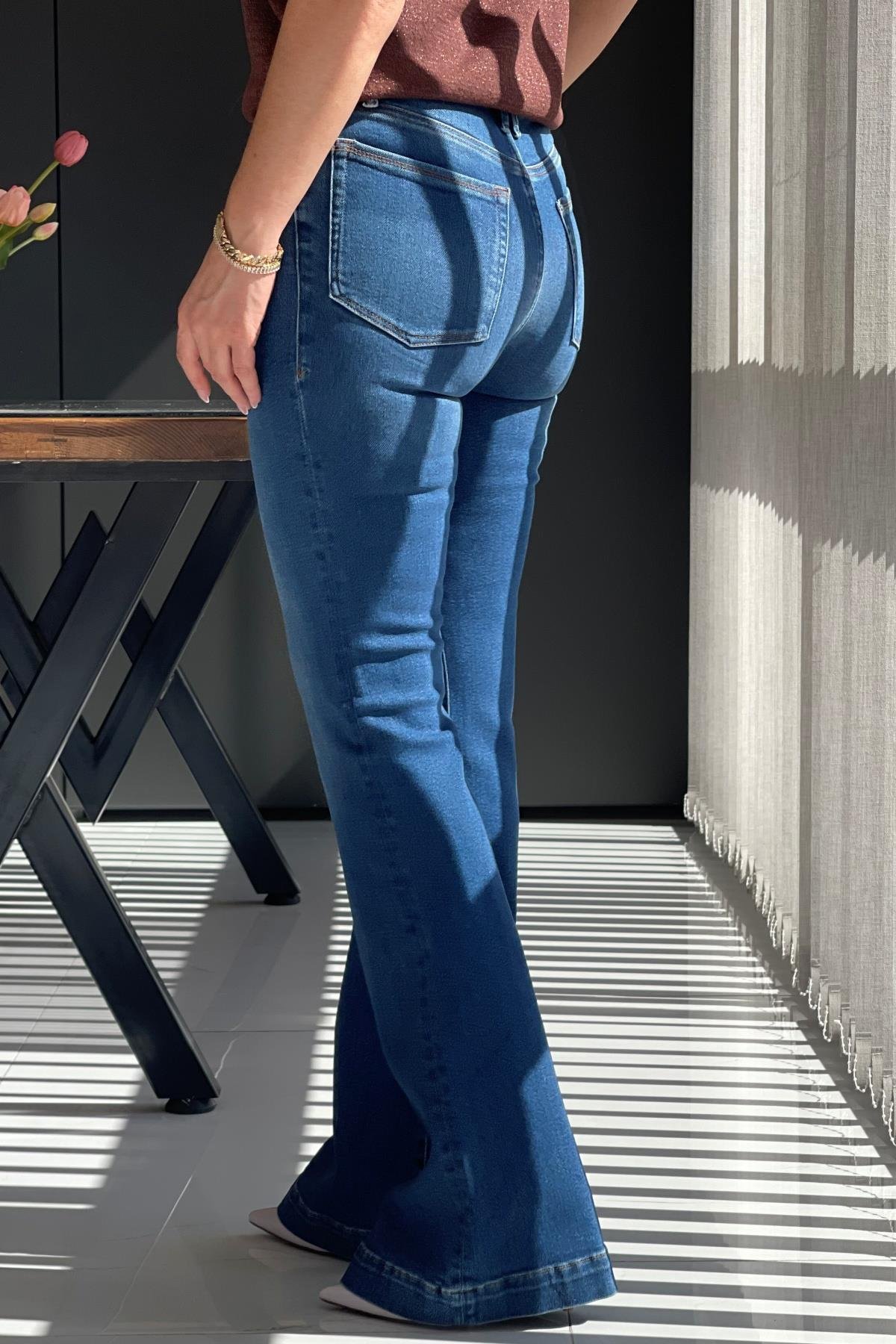 Orj Marka Full Likra İspanyol Paça Jean