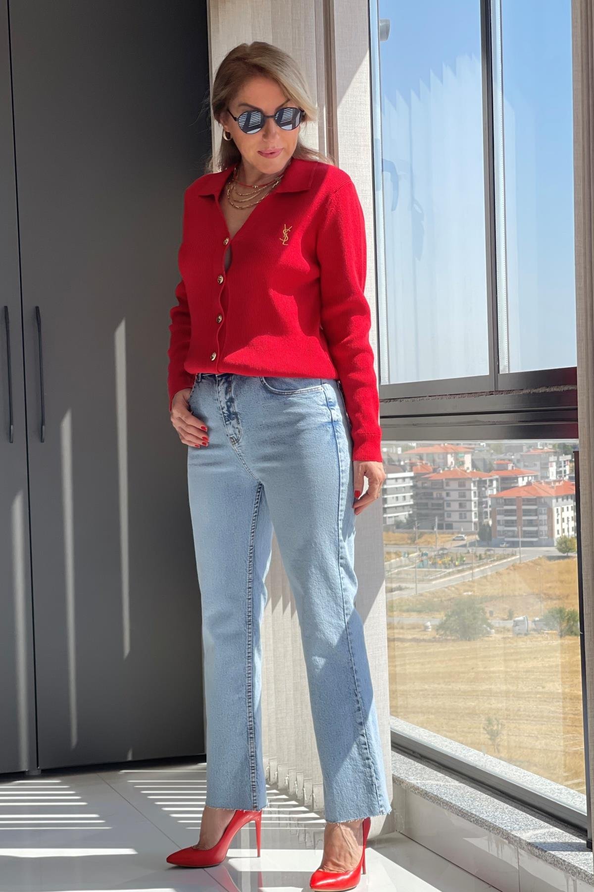 Orj Marka Kırmızı Hırka