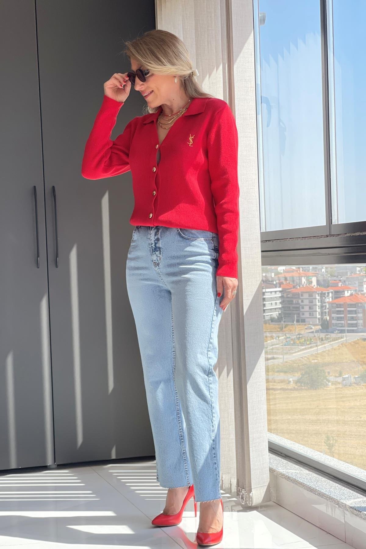 Orj Marka Kırmızı Hırka