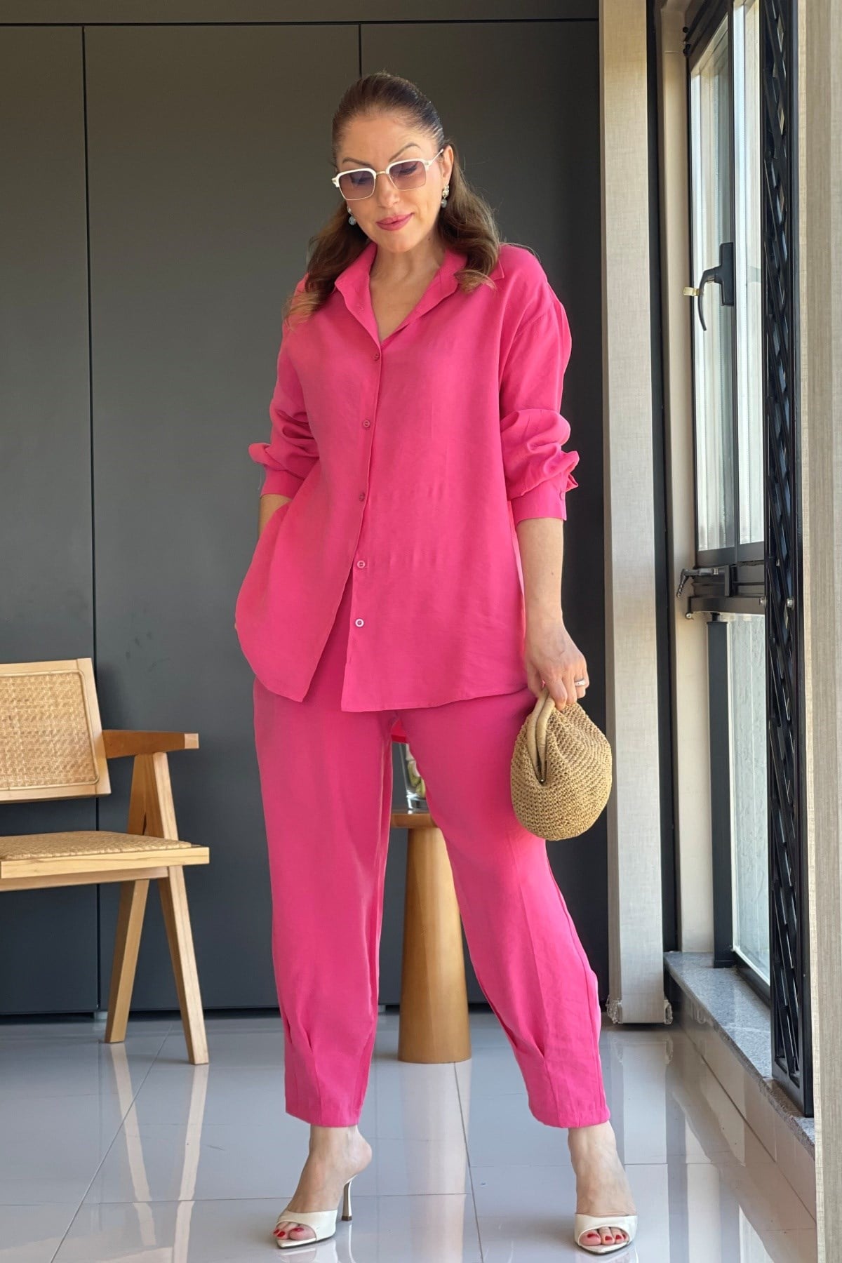 Orj Marka Paça Detay Pembe Takım