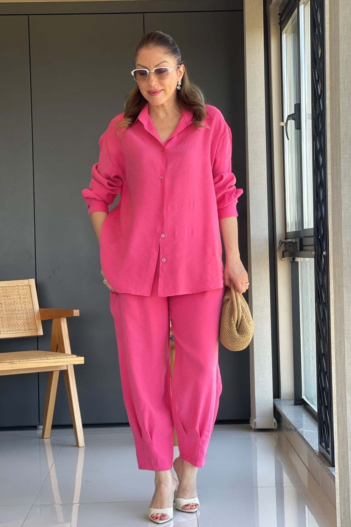 Orj Marka Paça Detay Pembe Takım
