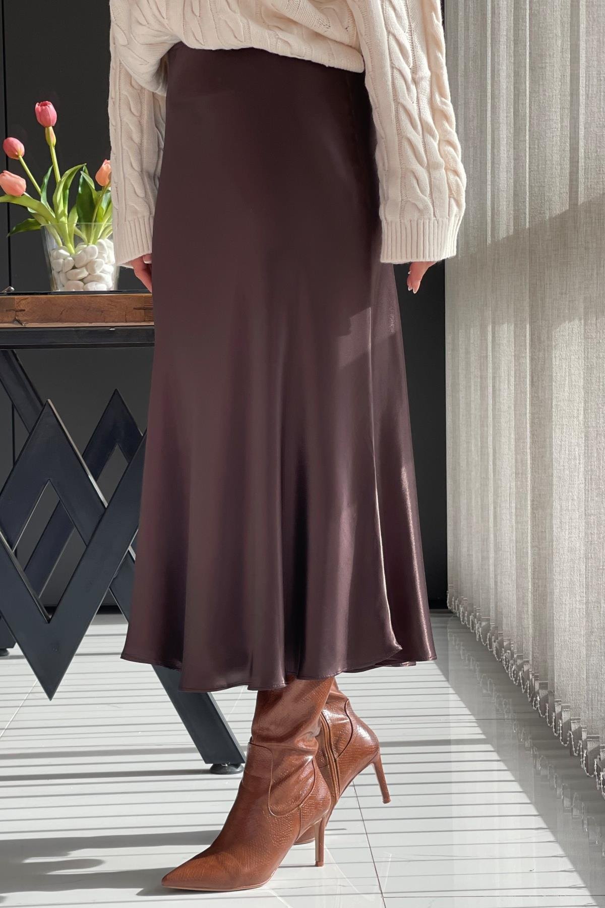 Saten Kahve Etek