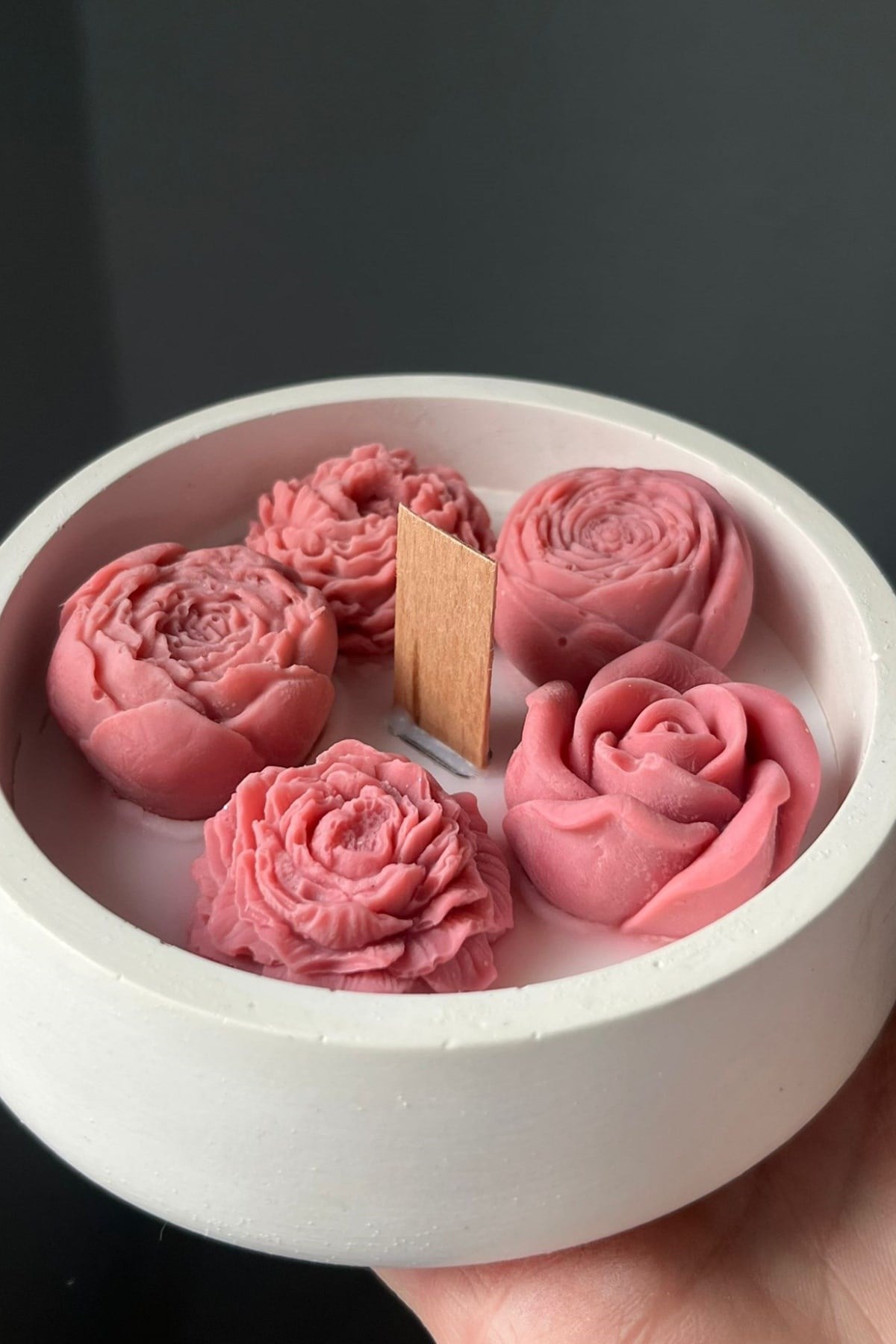 Seramik Taban Pembe Mum