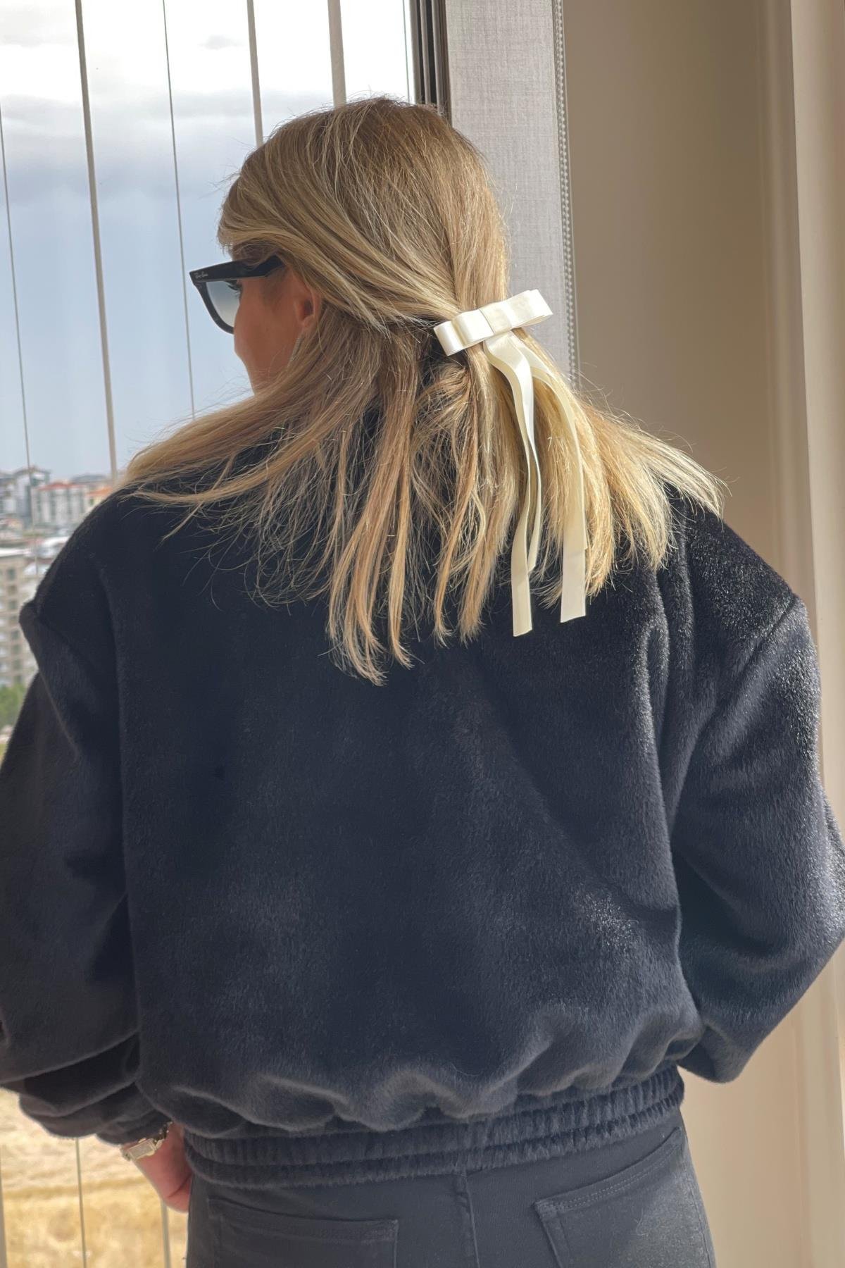 Siyah Bomber Ceket