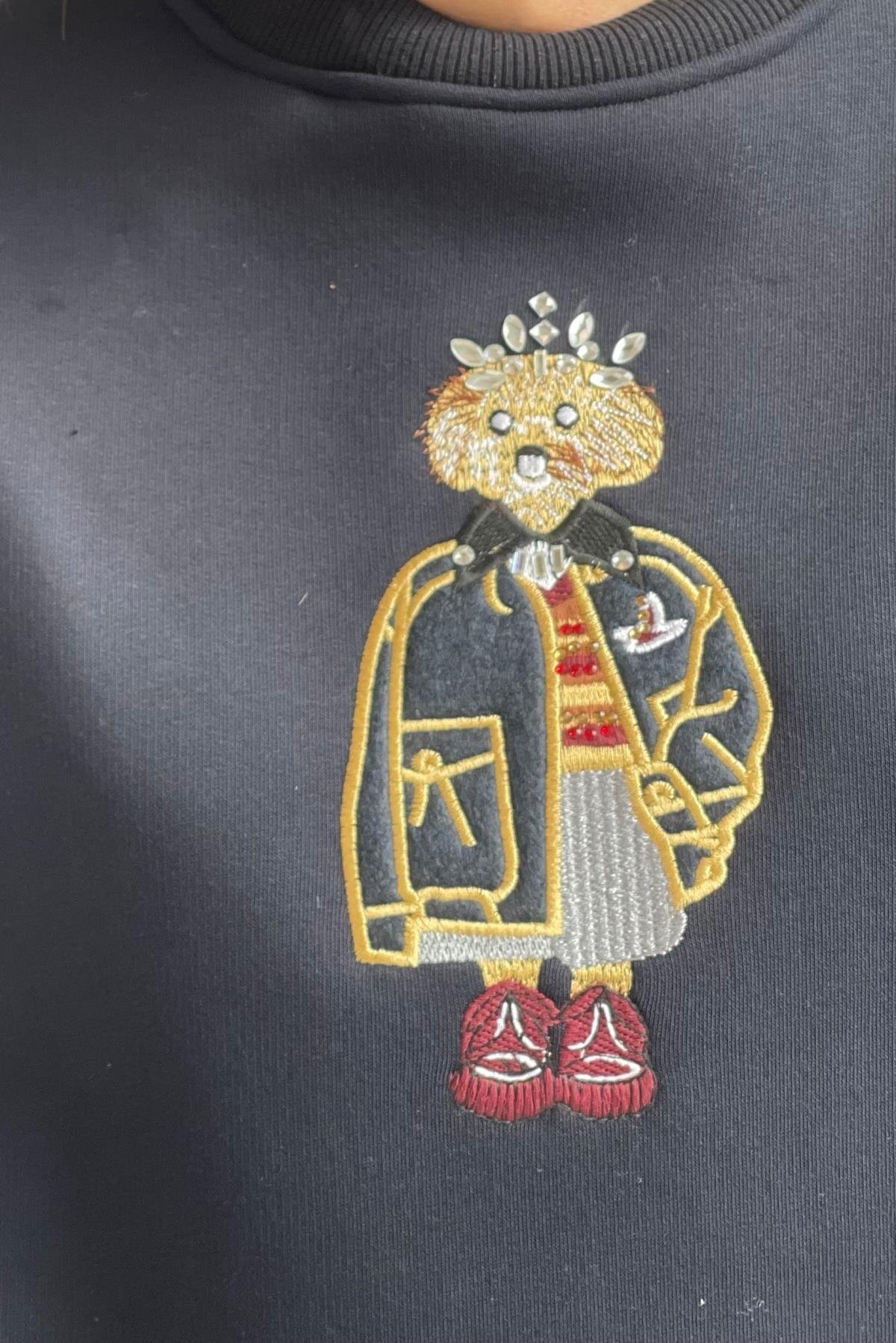 Üç İplik Lacivert Sweat