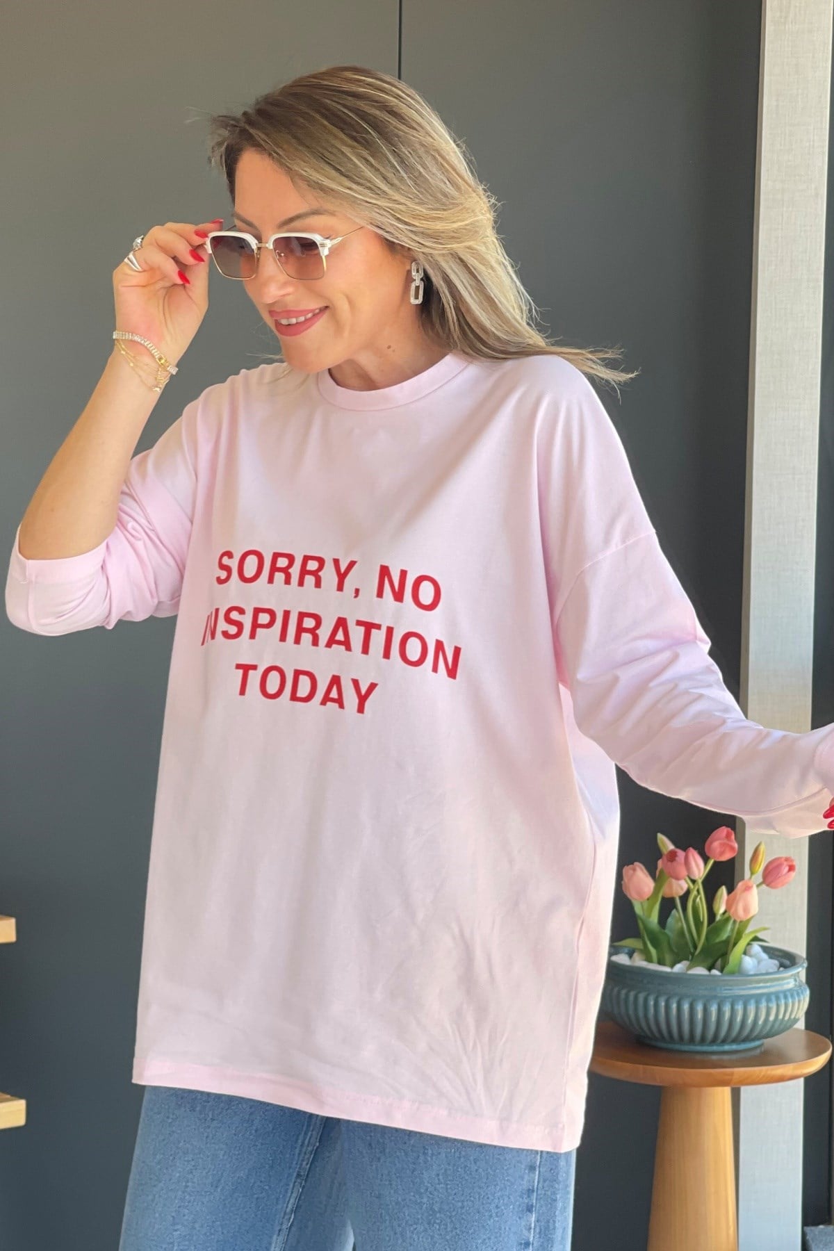 Yazı Detay Pembe Sweat