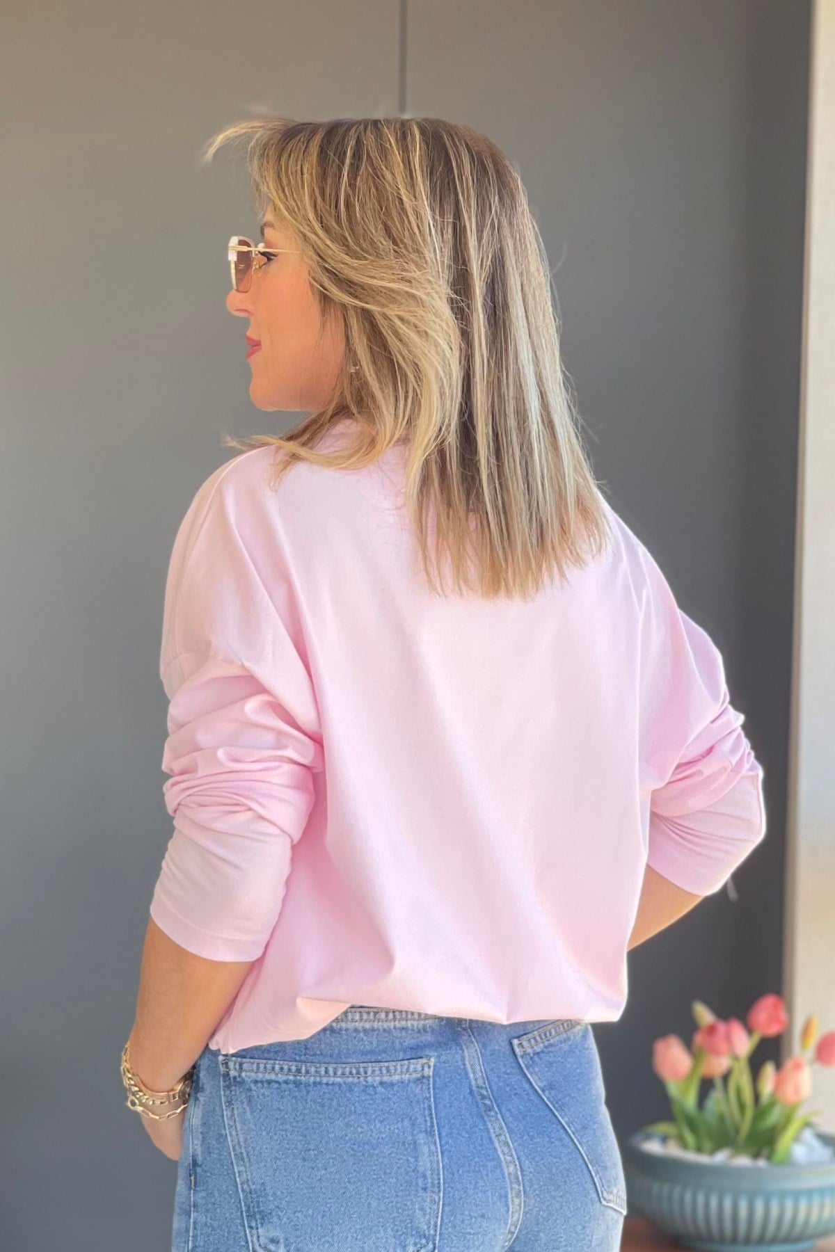 Yazı Detay Pembe Sweat