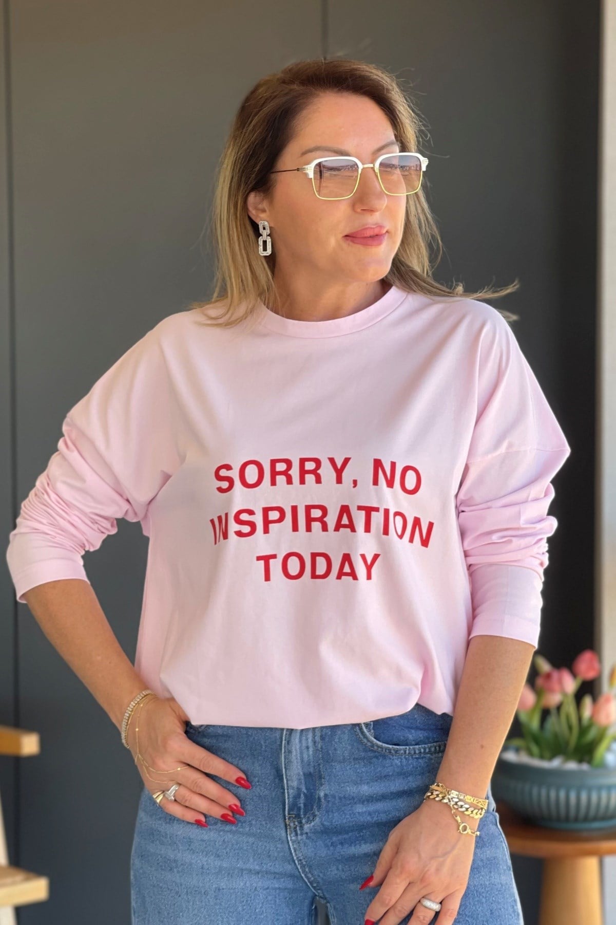 Yazı Detay Pembe Sweat