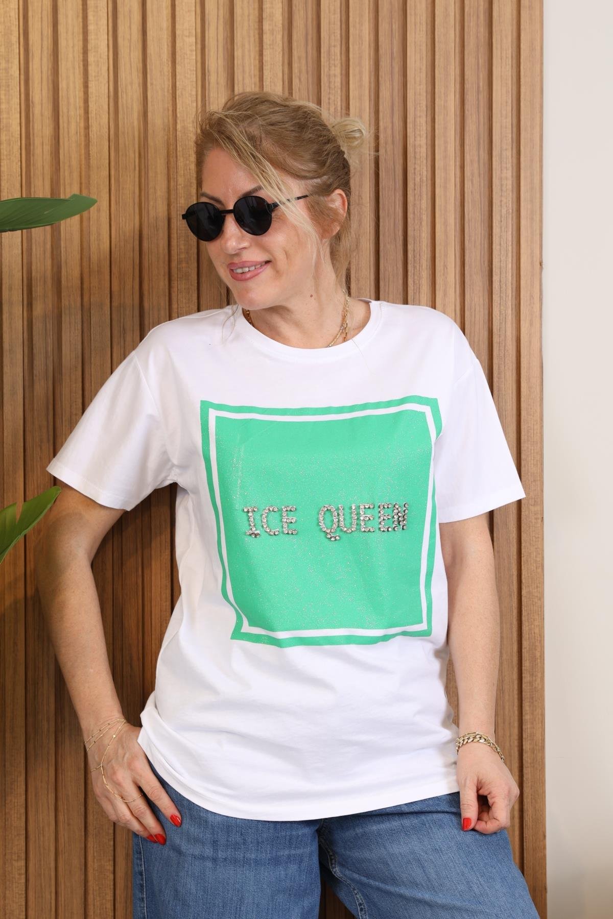 Yazı Detay T-Shirt