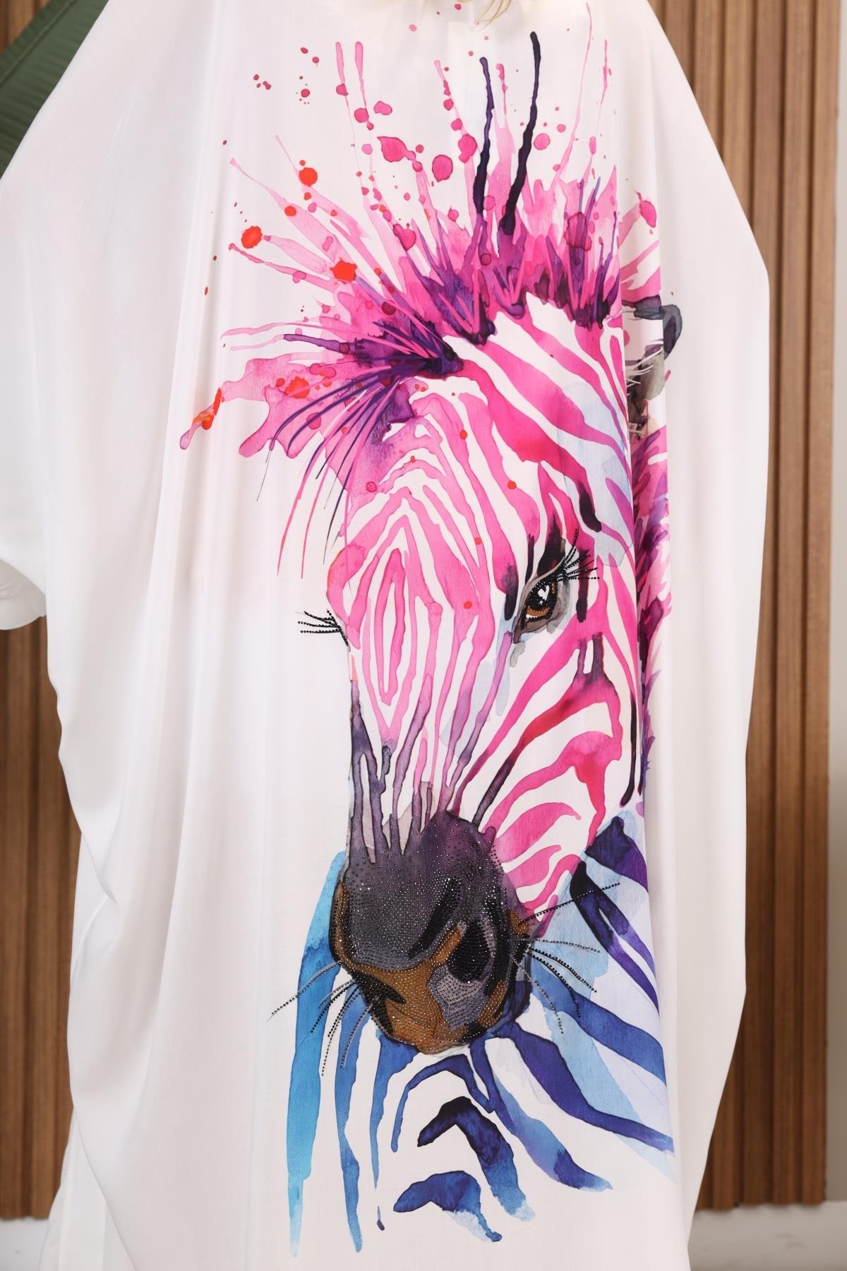 Zebra Desen Kimono