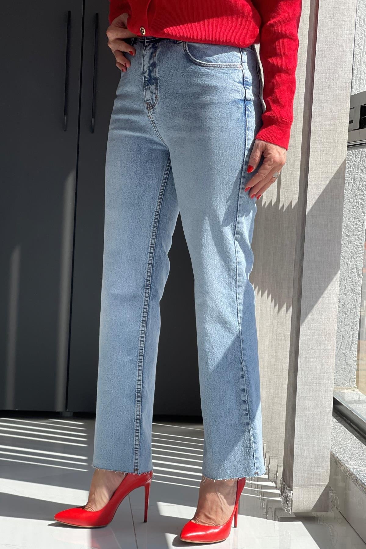 ZR Buz Mavi Boy Fit Jean