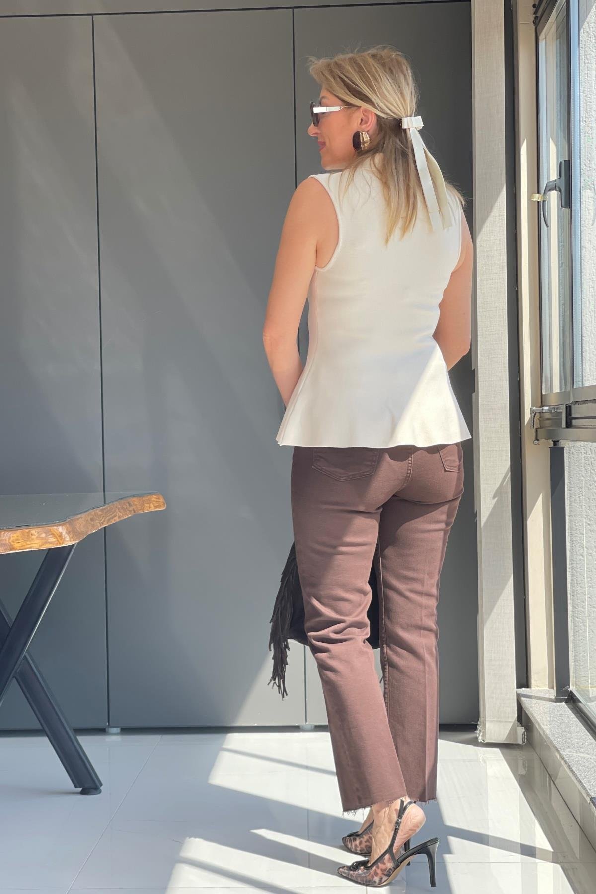 ZR Kahve Boy Fit Jean