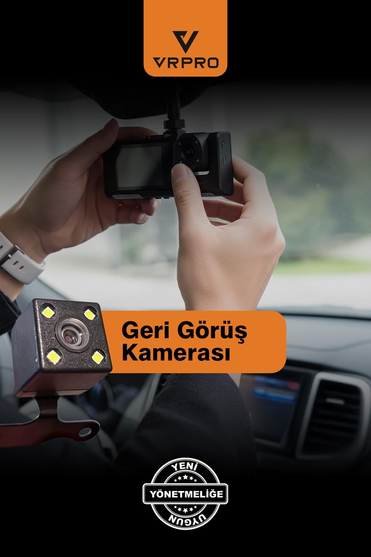 3 KAMERALI WİFİ'Lİ DİKİZ AYNA KAYIT KAMERASI-VR10