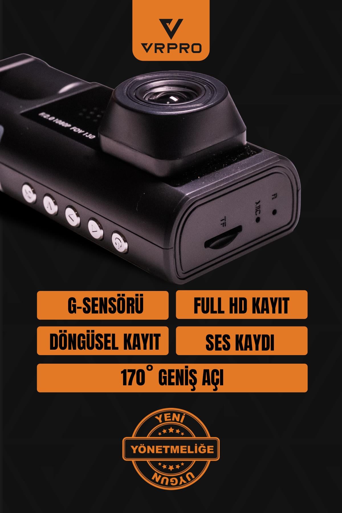 3 KAMERALI WİFİ'Lİ DİKİZ AYNA KAYIT KAMERASI-VR10