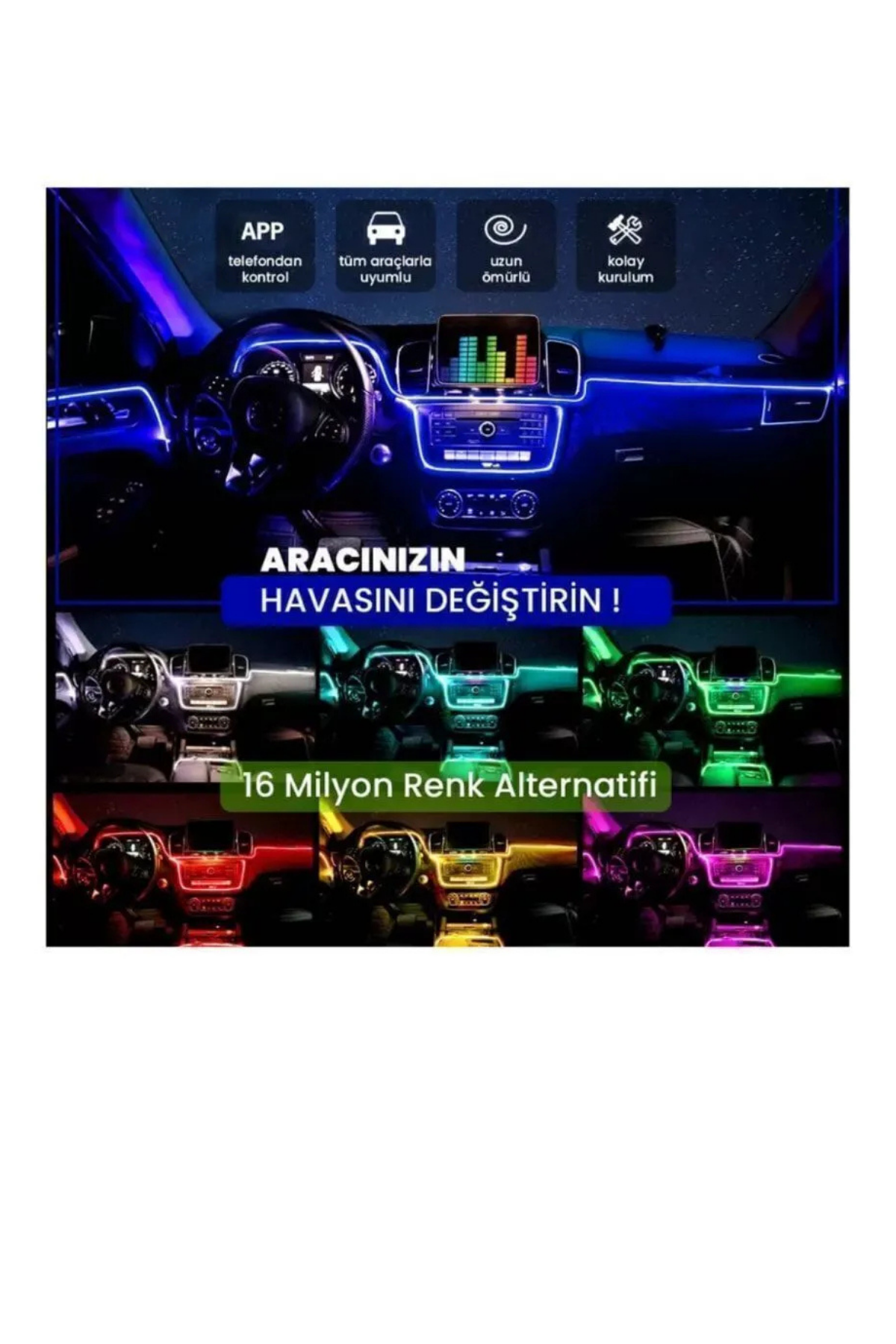 AMBIANCE ANIMASYONLU 18 LED 64 RENK