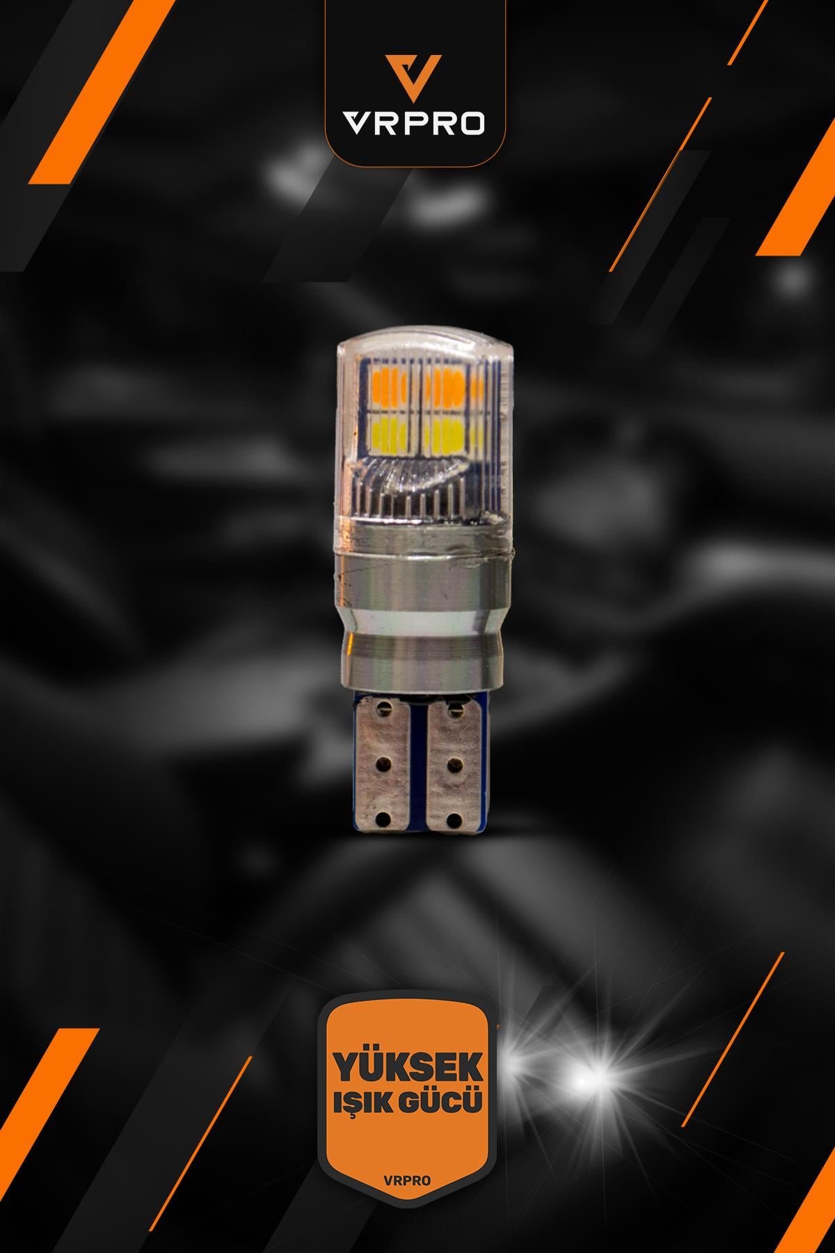 COLORED 8 LED T-10