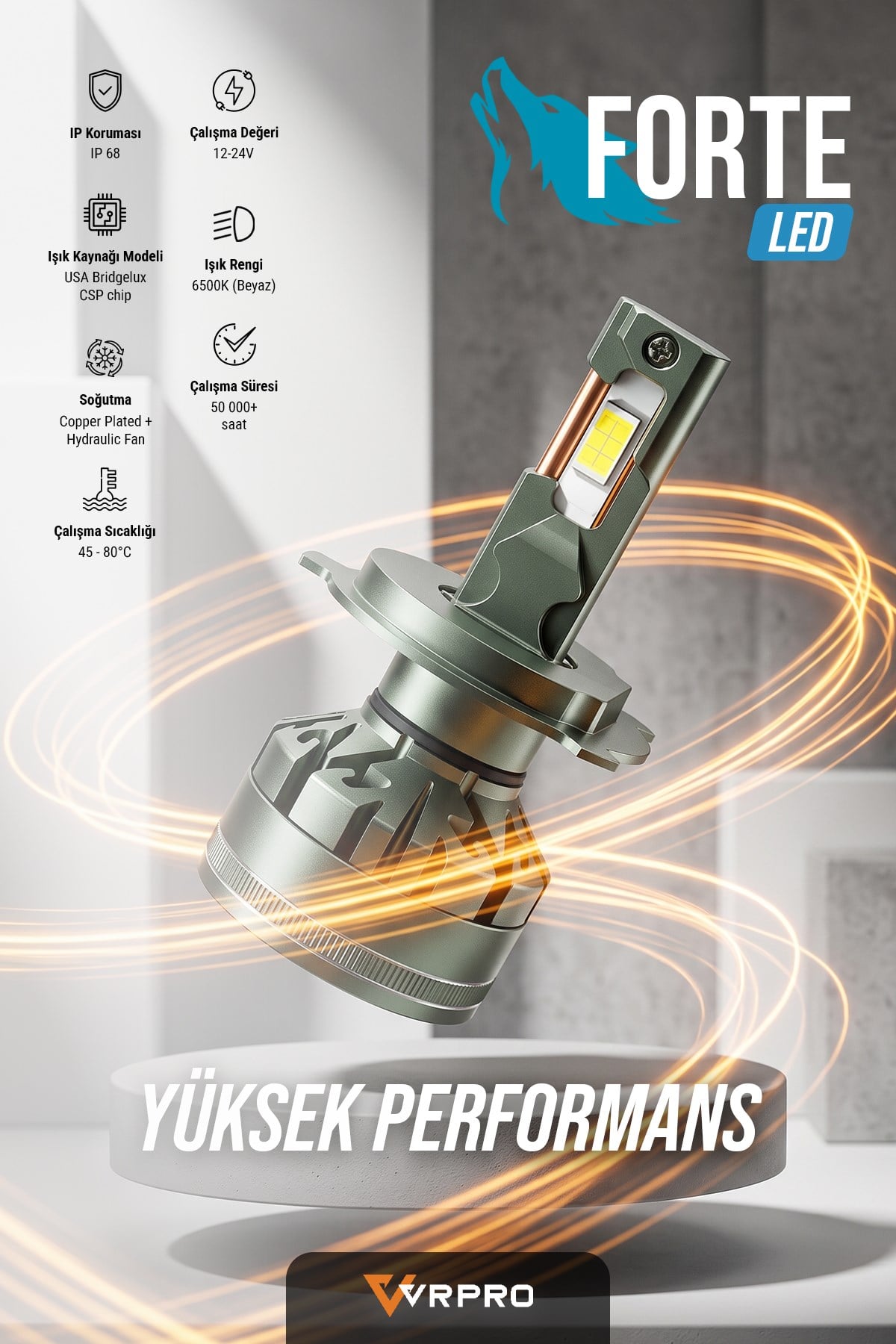 FORTE LED FAR AMPULÜ-H27