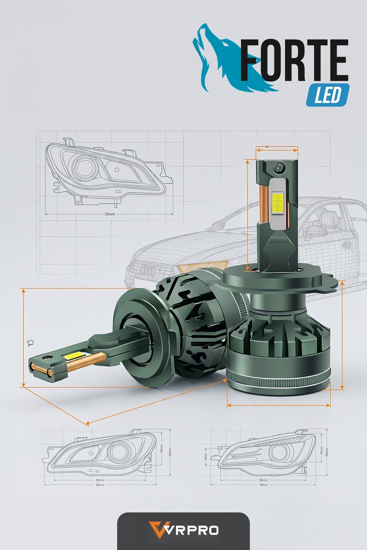 FORTE LED FAR AMPULÜ-H4