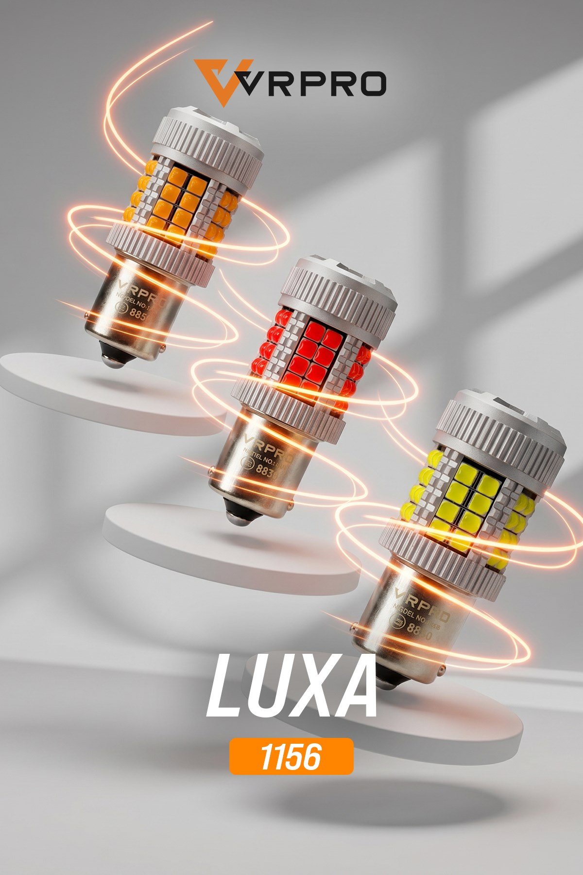 LUXA 1156-3030-40 LEDLİ FANLI DÖKME TURUNCU 12-24V