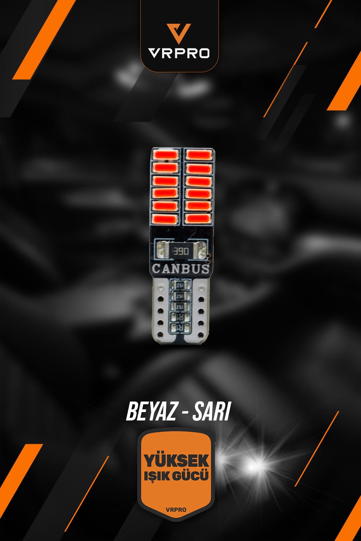 T10 - 4014 - KIRMIZI 12V