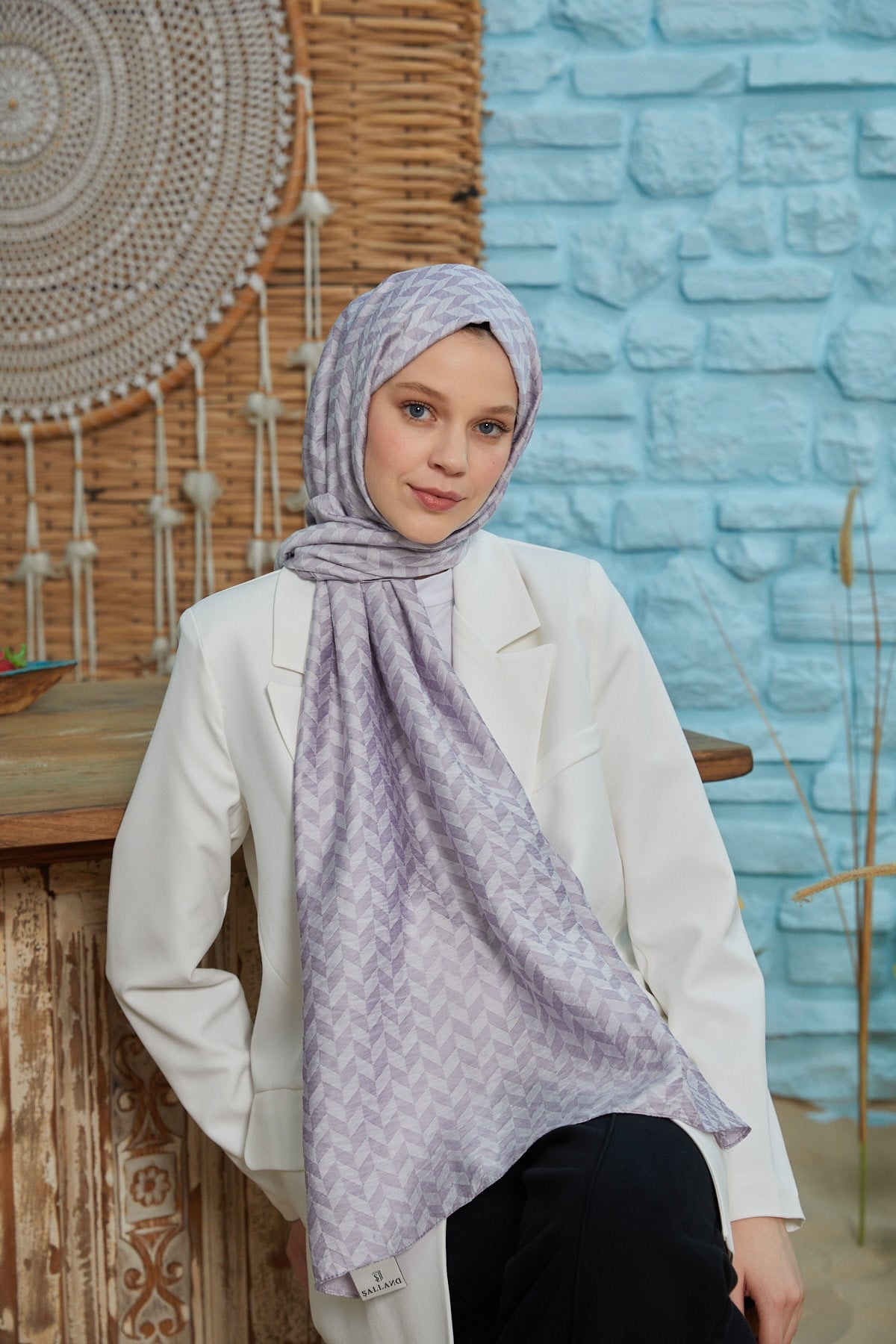 Freya Şal Serisi LilaFreya20Şalland