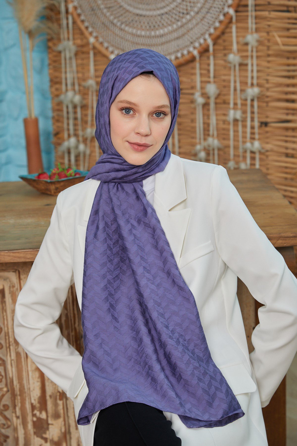 Freya Şal Serisi MorFreya15Şalland