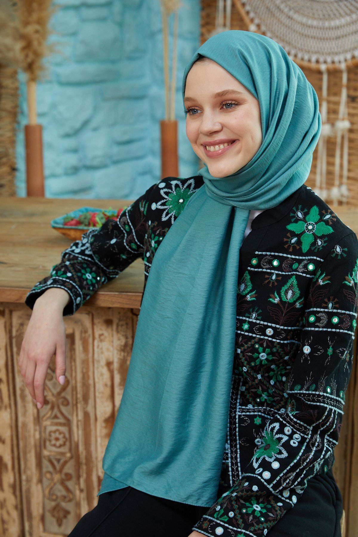 İpekli Tensel Mint YeşiliIT2016Şalland