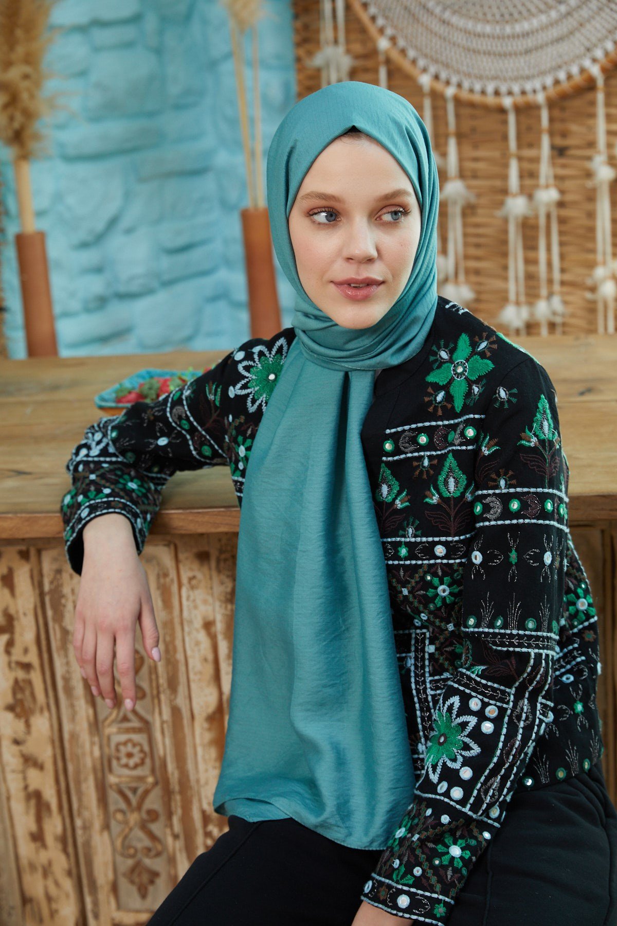 İpekli Tensel Mint YeşiliIT2016Şalland