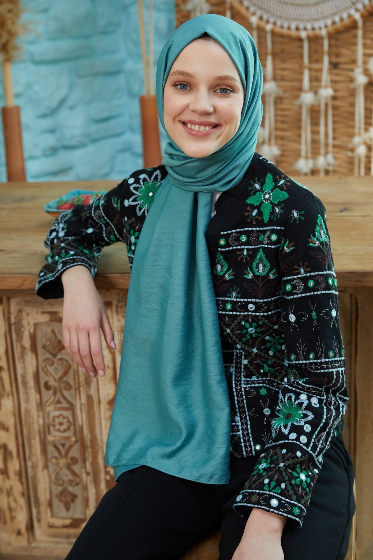 İpekli Tensel Mint YeşiliIT2016Şalland