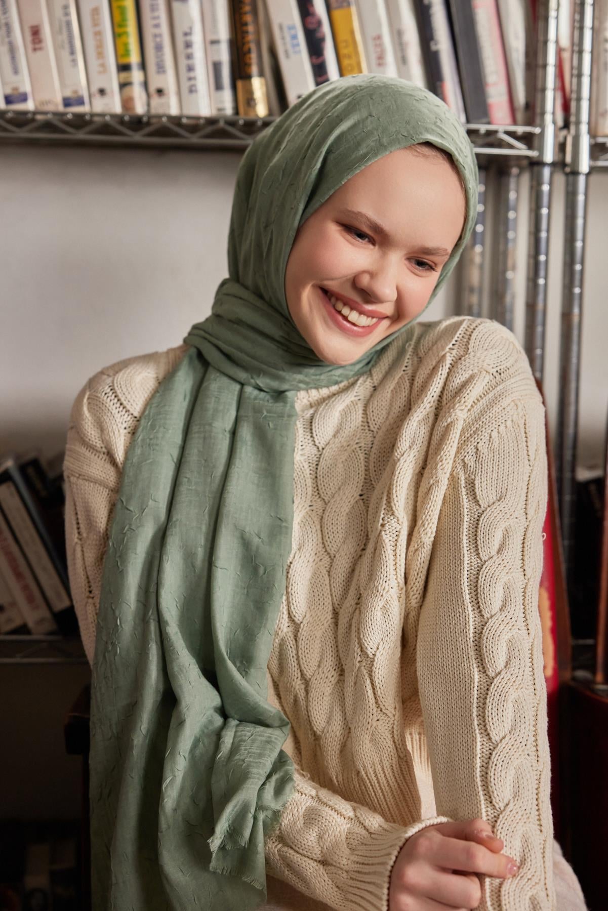 Şalland Bambu Şal Pastel YeşilŞALLANDBAMBUKRAŞPAMUKŞAL10Şalland