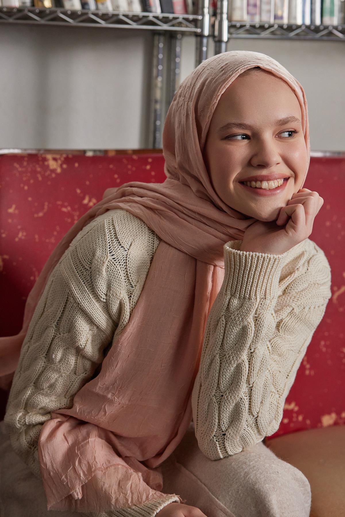 Şalland Bambu Şal ŞeftaliŞALLANDBAMBUKRAŞPAMUKŞAL10Şalland