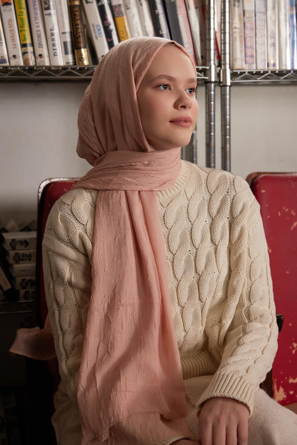 Şalland Bambu Şal ŞeftaliŞALLANDBAMBUKRAŞPAMUKŞAL10Şalland