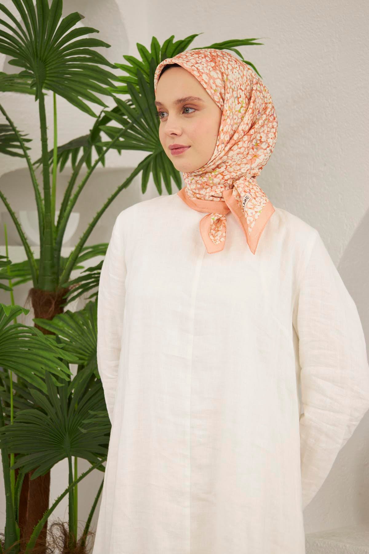 Şalland Baroq Desen Eşarp Soft MercanSALLANDBAROQEŞARP1000Şalland