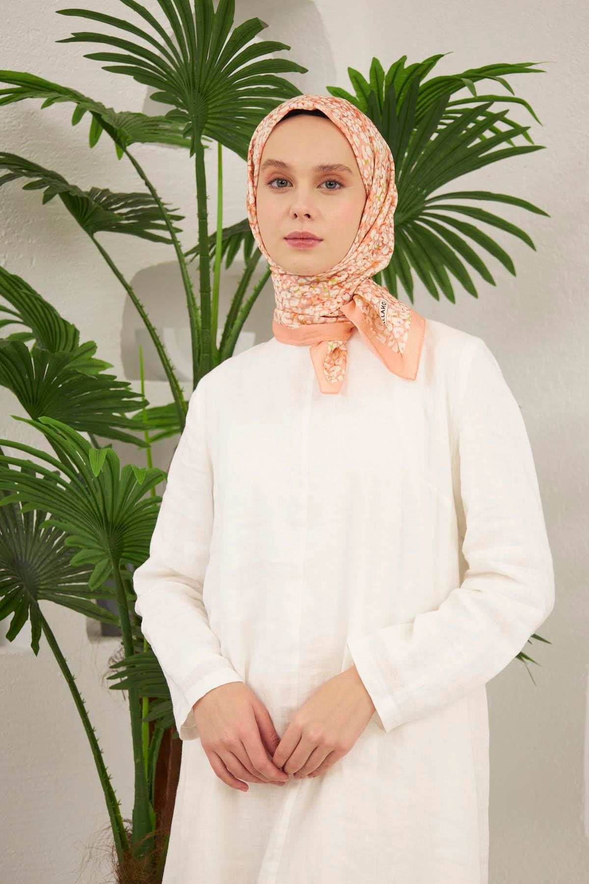 Şalland Baroq Desen Eşarp Soft MercanSALLANDBAROQEŞARP1000Şalland