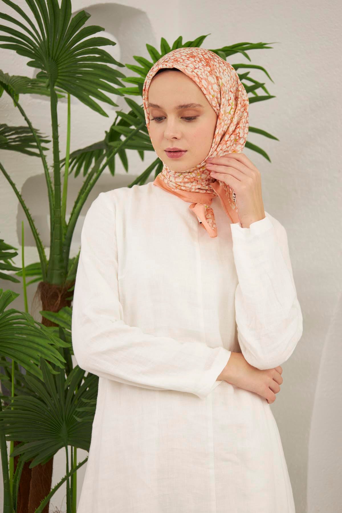 Şalland Baroq Desen Eşarp Soft MercanSALLANDBAROQEŞARP1000Şalland