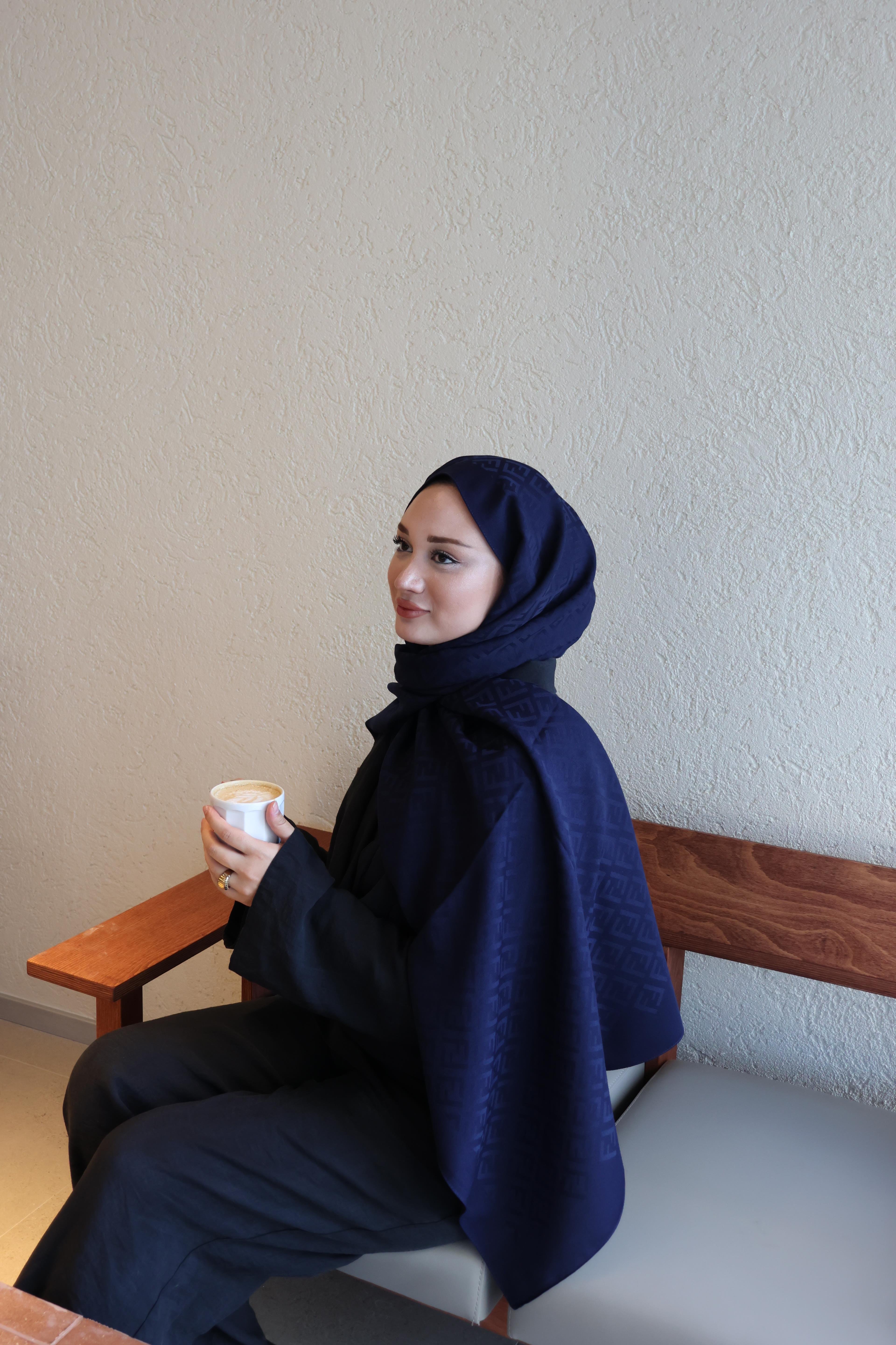 Şalland F Desen Yün Kaşmir Şal LacivertFDSNYUNKASMIRSAL1000Şalland