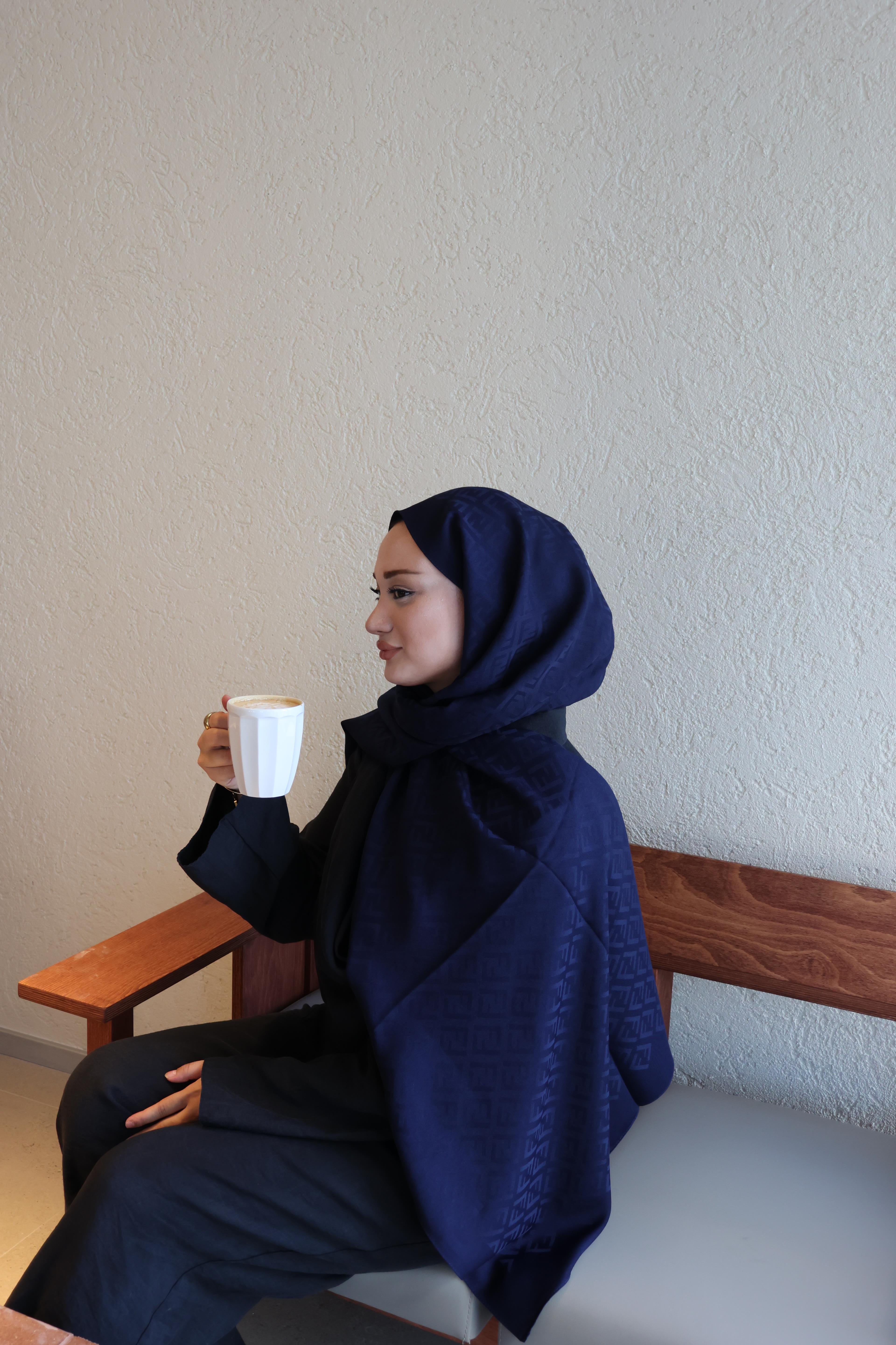 Şalland F Desen Yün Kaşmir Şal LacivertFDSNYUNKASMIRSAL1000Şalland